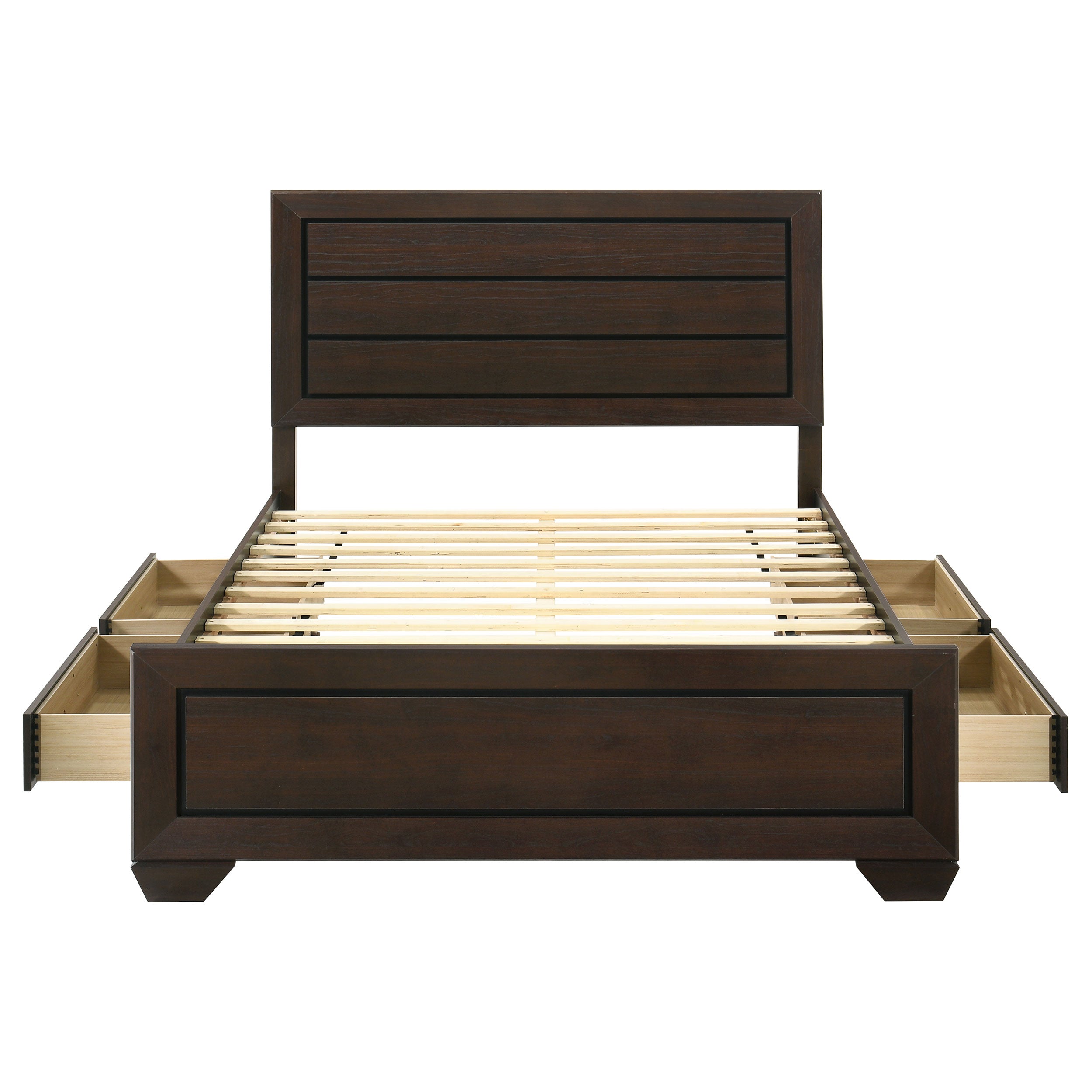 Kauffman Wood Queen Storage Panel Bed Dark Cocoa — view 8