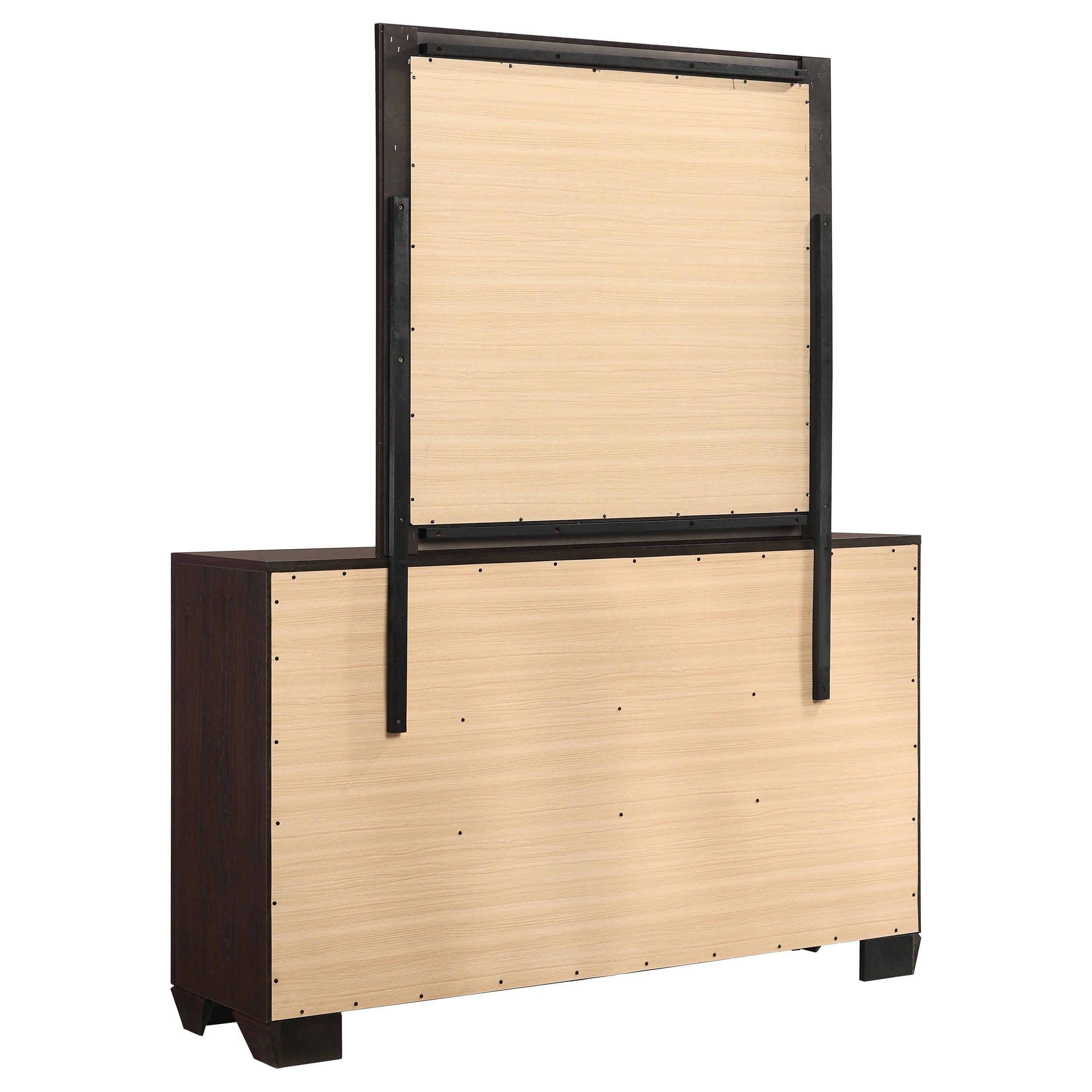Kauffman 6-drawer Dresser with Mirror Dark Cocoa — view 6