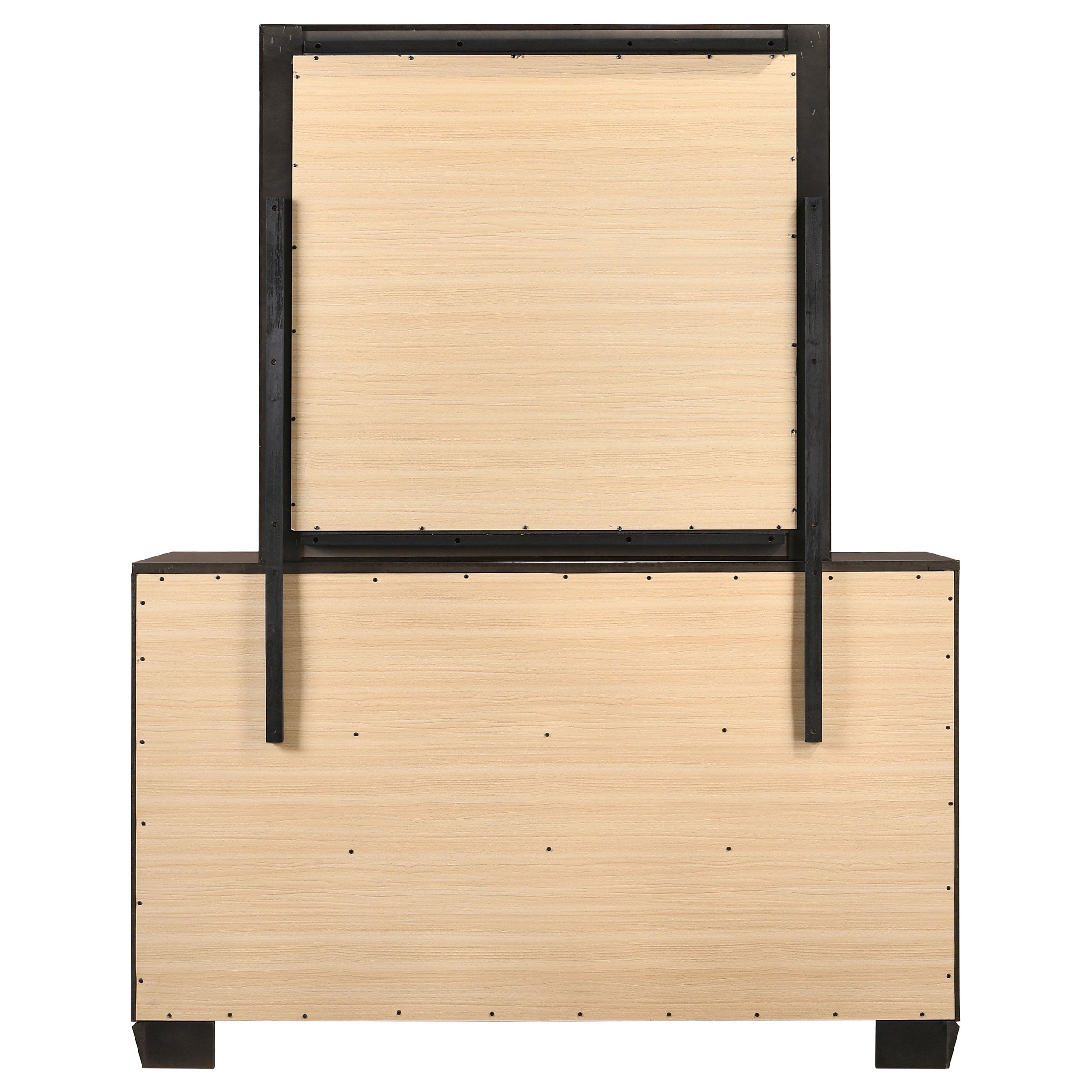 Kauffman 6-drawer Dresser with Mirror Dark Cocoa — view 7