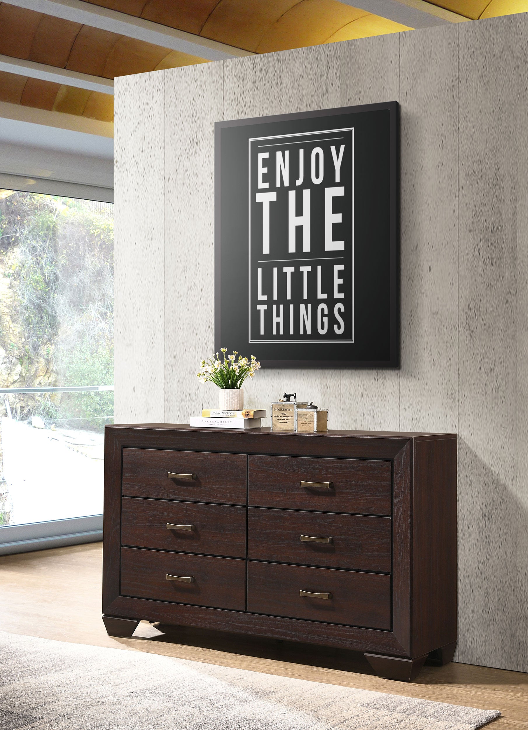Kauffman 6-drawer Dresser Dark Cocoa — view 2