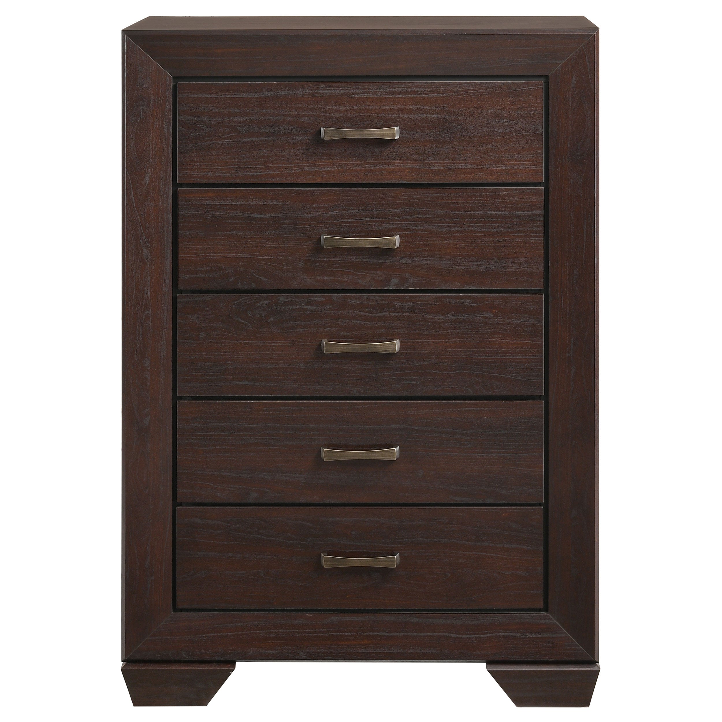 Kauffman 5-drawer Bedroom Chest Dark Cocoa — view 3
