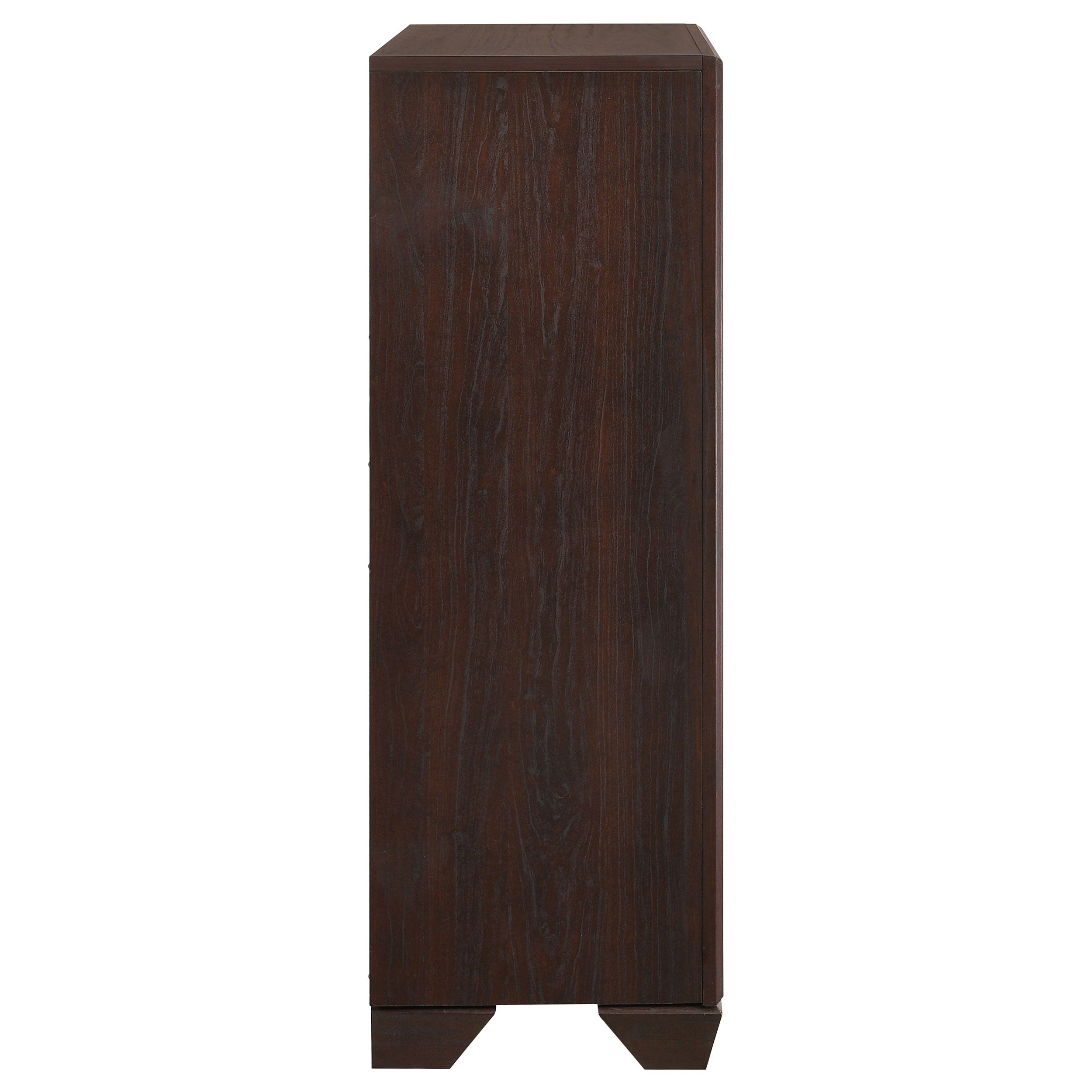 Kauffman 5-drawer Bedroom Chest Dark Cocoa — view 9