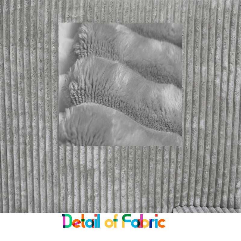 Corner Combination Sofa Sectional Couch With Soft Plush Fabric