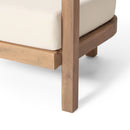 Outdoor Acacia Wood Patio Club Chair, Waterproof Thick Cushion, Deep Seating