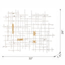 Iron Wall Decor - White / Gold