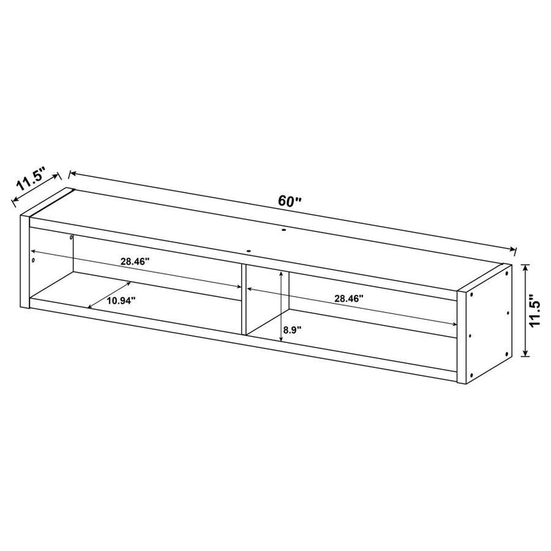 Lewes - 4 Piece TV Entertainment Center - Cappuccino