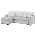 Ford - Reversible Pull Out Sofa Bed - Light Gray