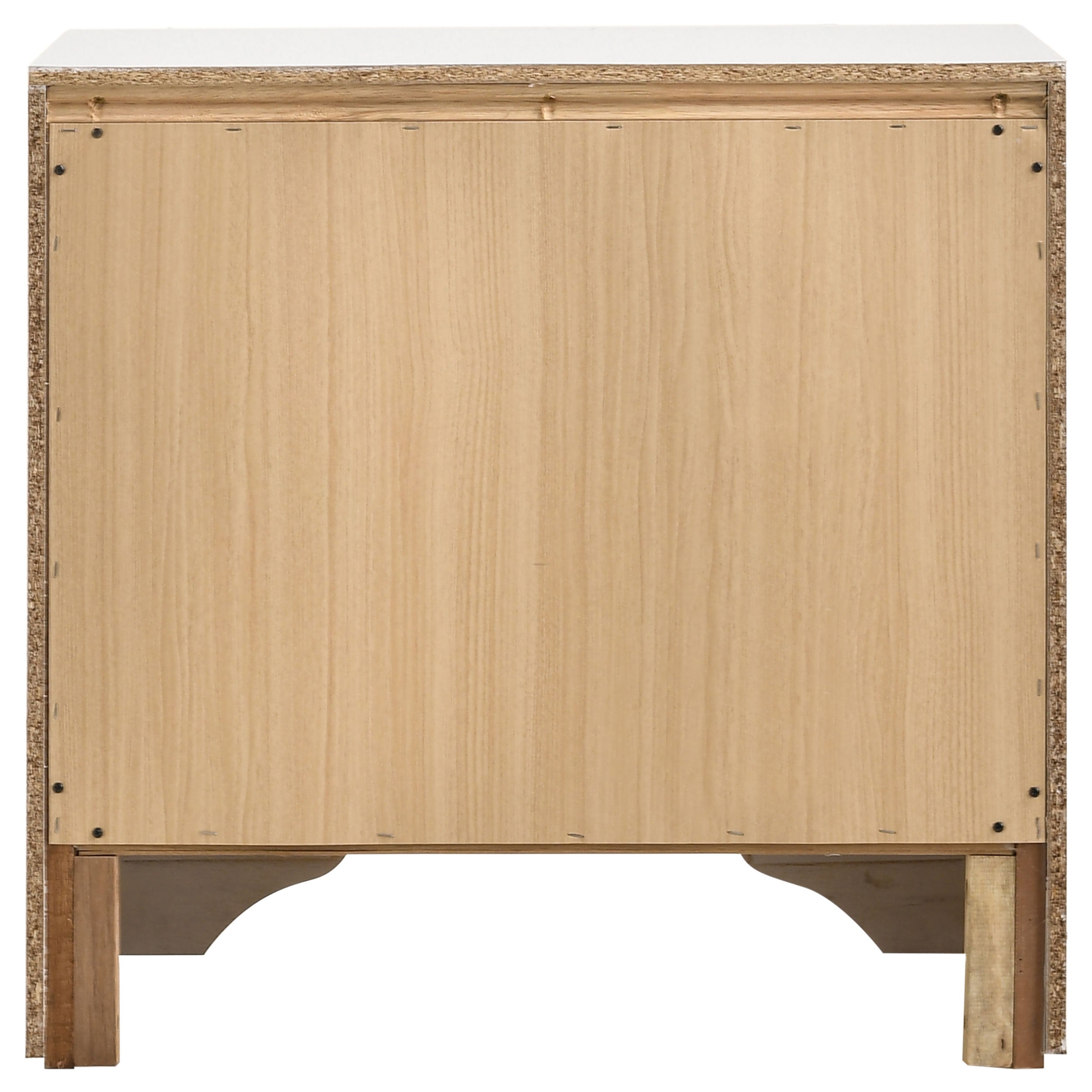 Miranda 3-drawer Nightstand Bedside Table White — view 6