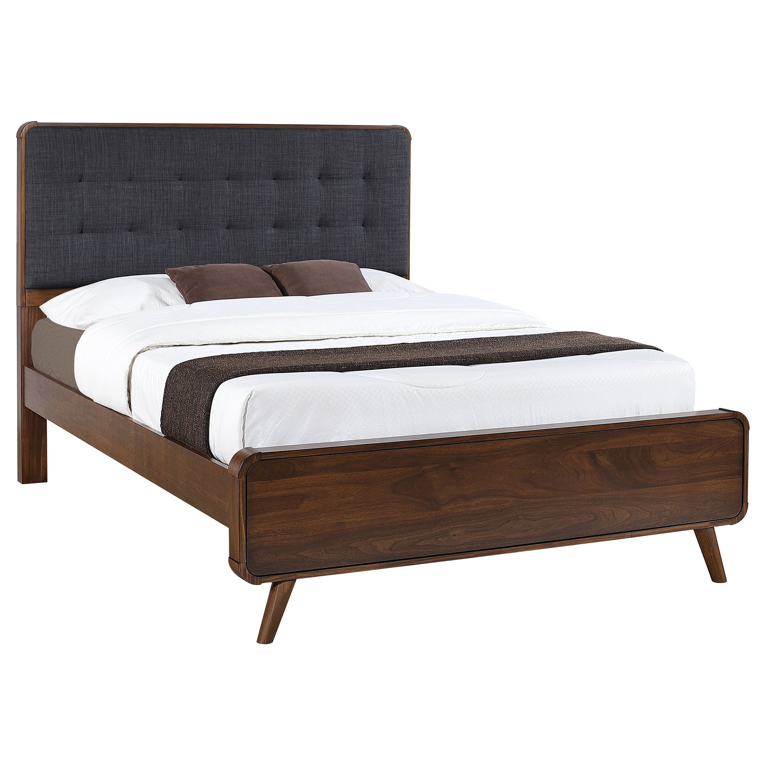 Robyn Wood Full Platform Bed Dark Walnut — view 3