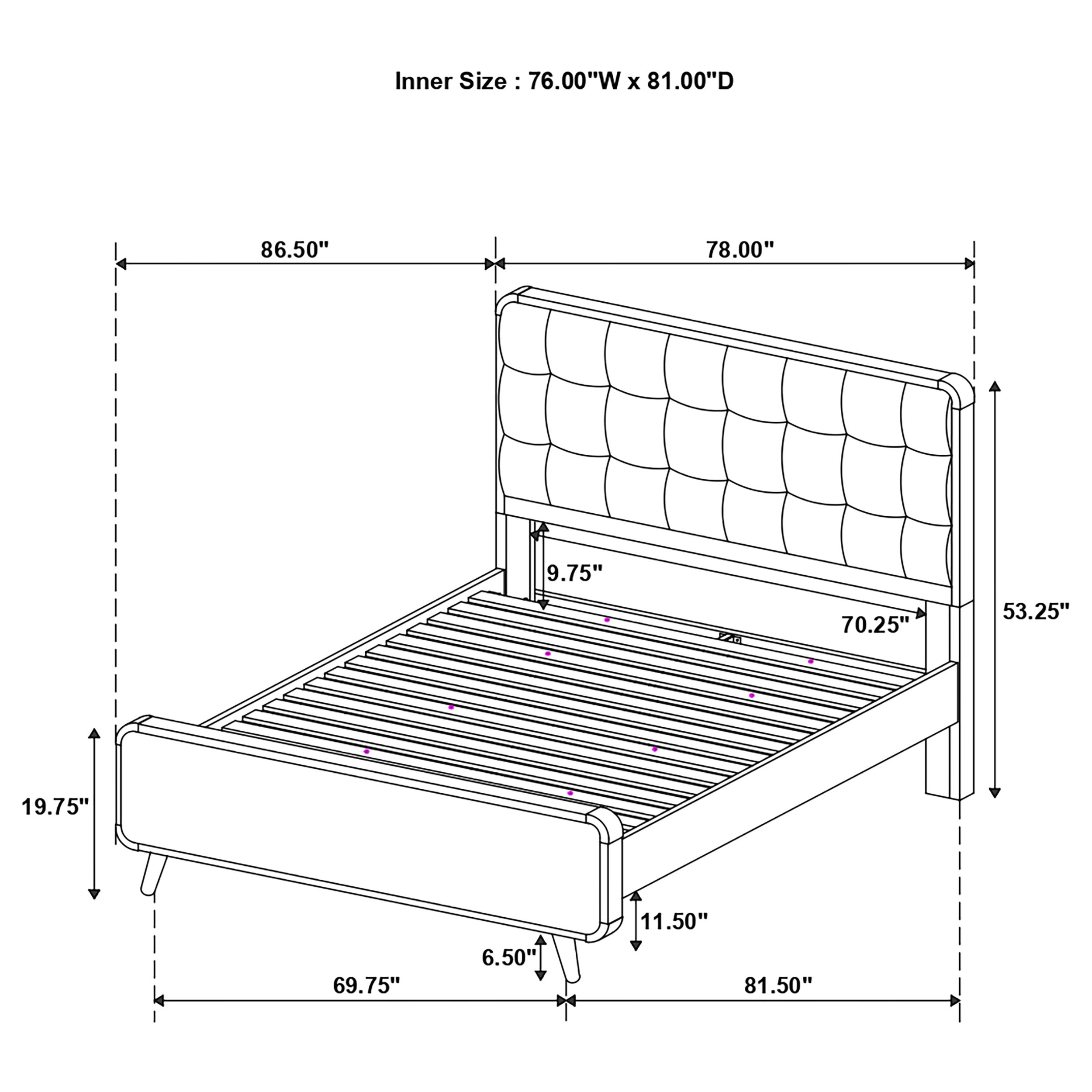 Robyn 4-piece Eastern King Bedroom Set Dark Walnut — view 14