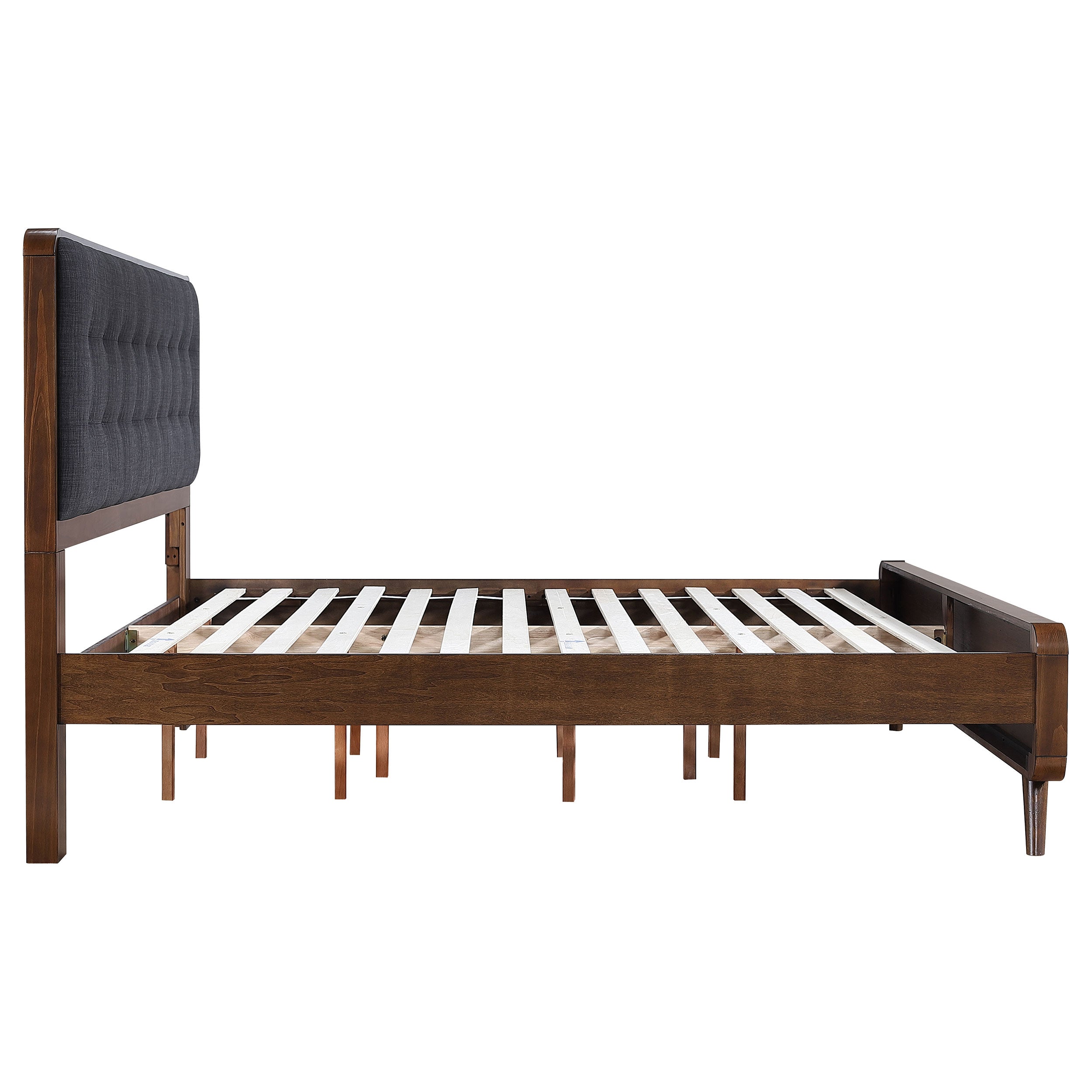 Robyn Wood Eastern King Platform Bed Dark Walnut — view 6