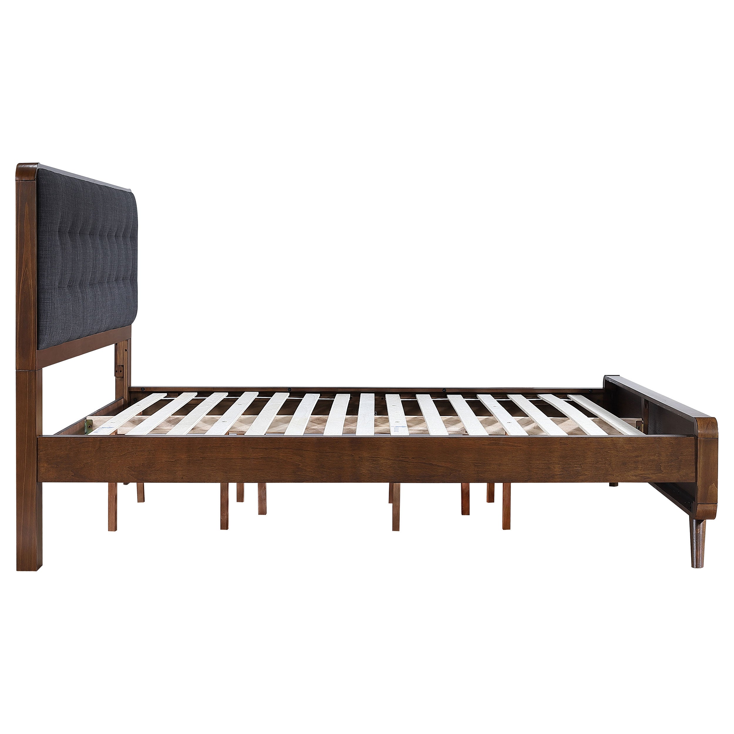 Robyn Wood California King Platform Bed Dark Walnut — view 6