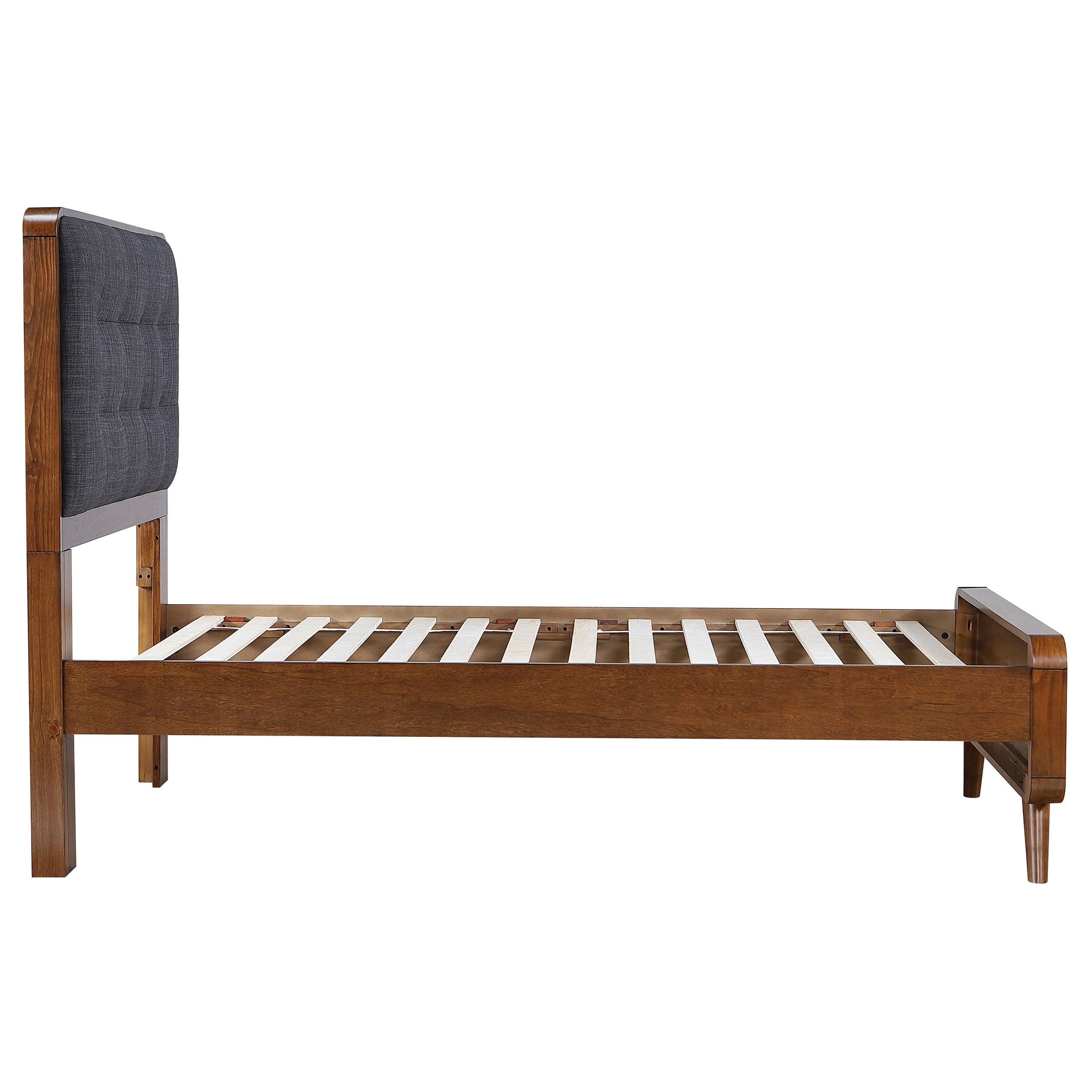 Robyn Wood Twin Platform Bed Dark Walnut — view 6
