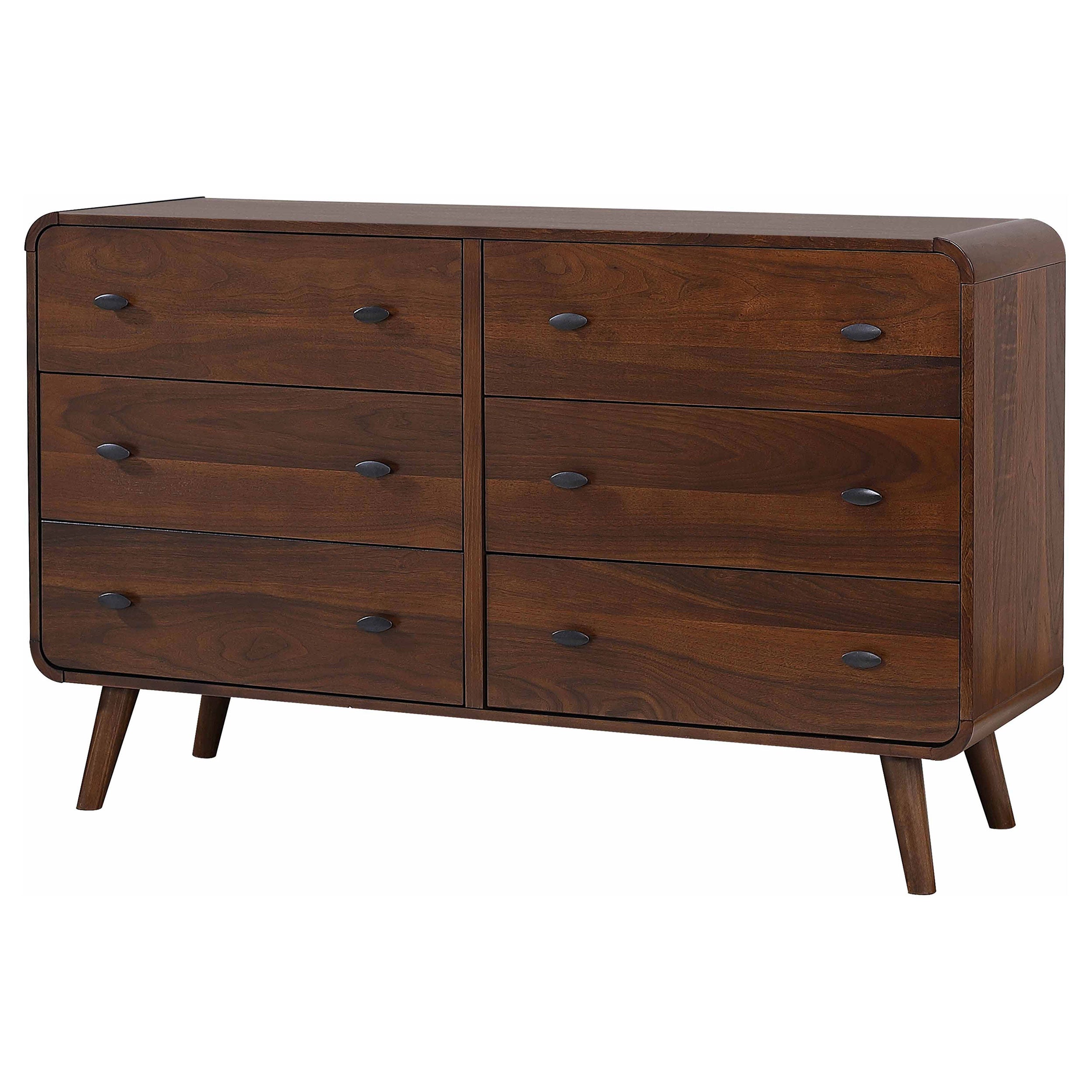 Robyn 6-drawer Bedroom Dresser Dark Walnut — view 4