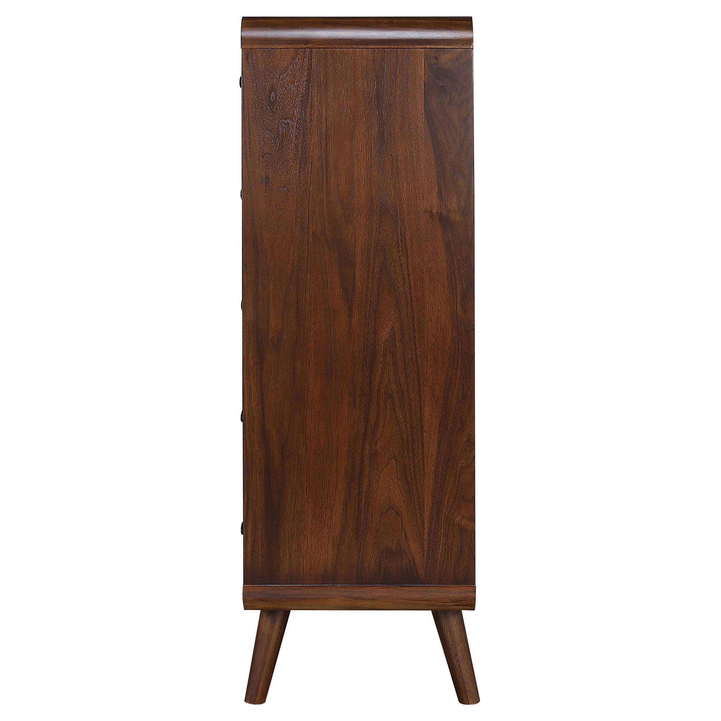 Robyn 5-drawer Bedroom Chest of Drawers Dark Walnut — view 5