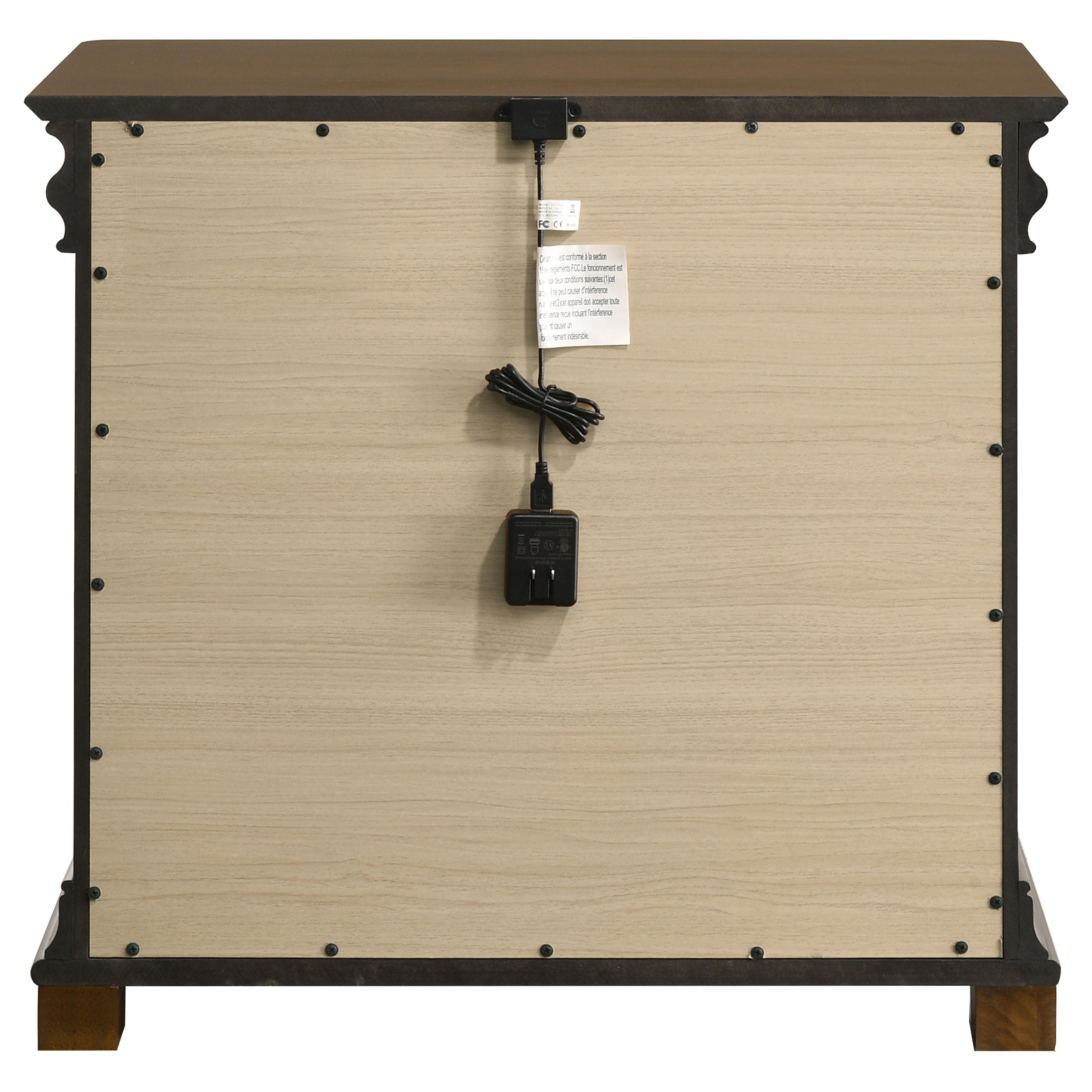 Garland 2-drawer Nightstand Bedside Table Brown Cherry — view 7