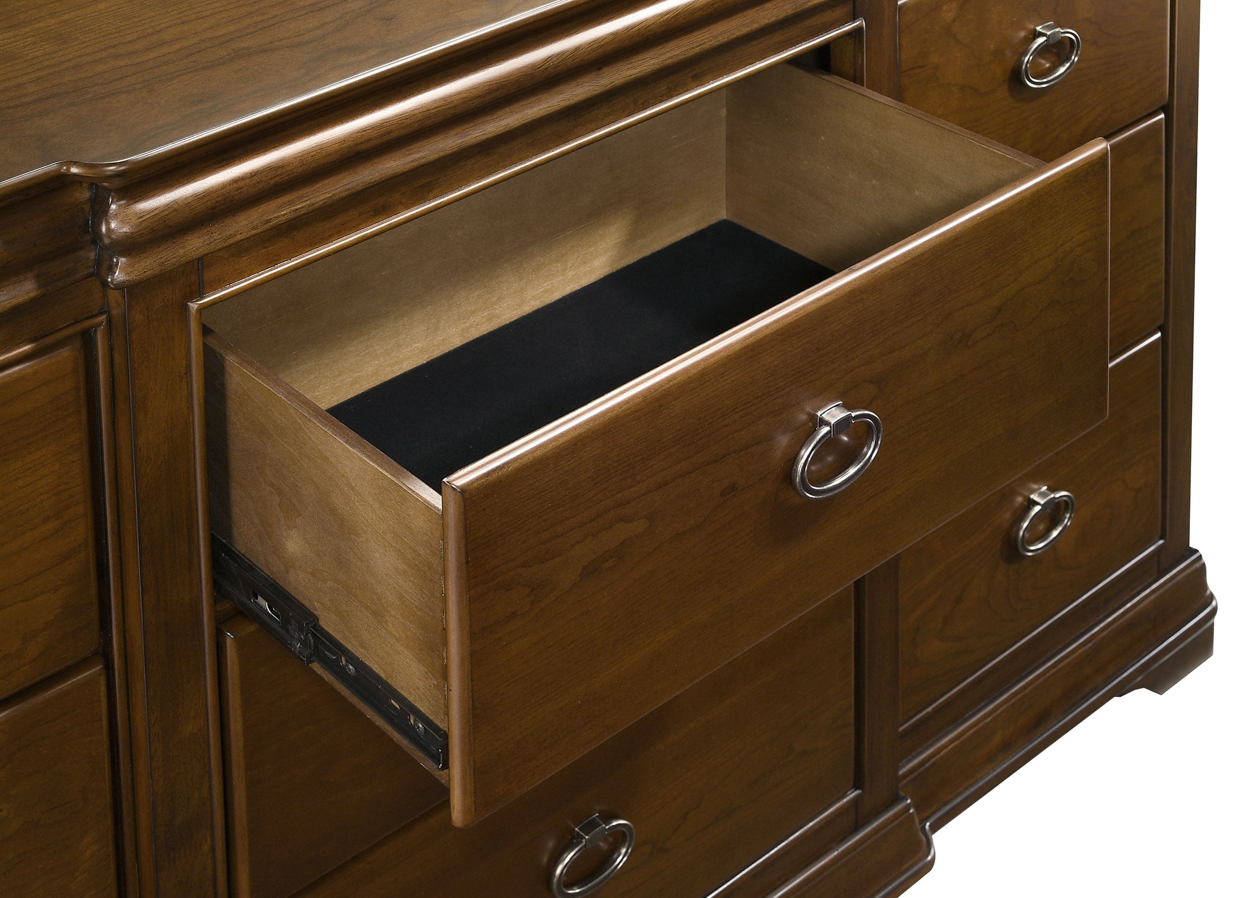 Garland 9-drawer Bedroom Dresser with Mirror Brown Cherry — view 10