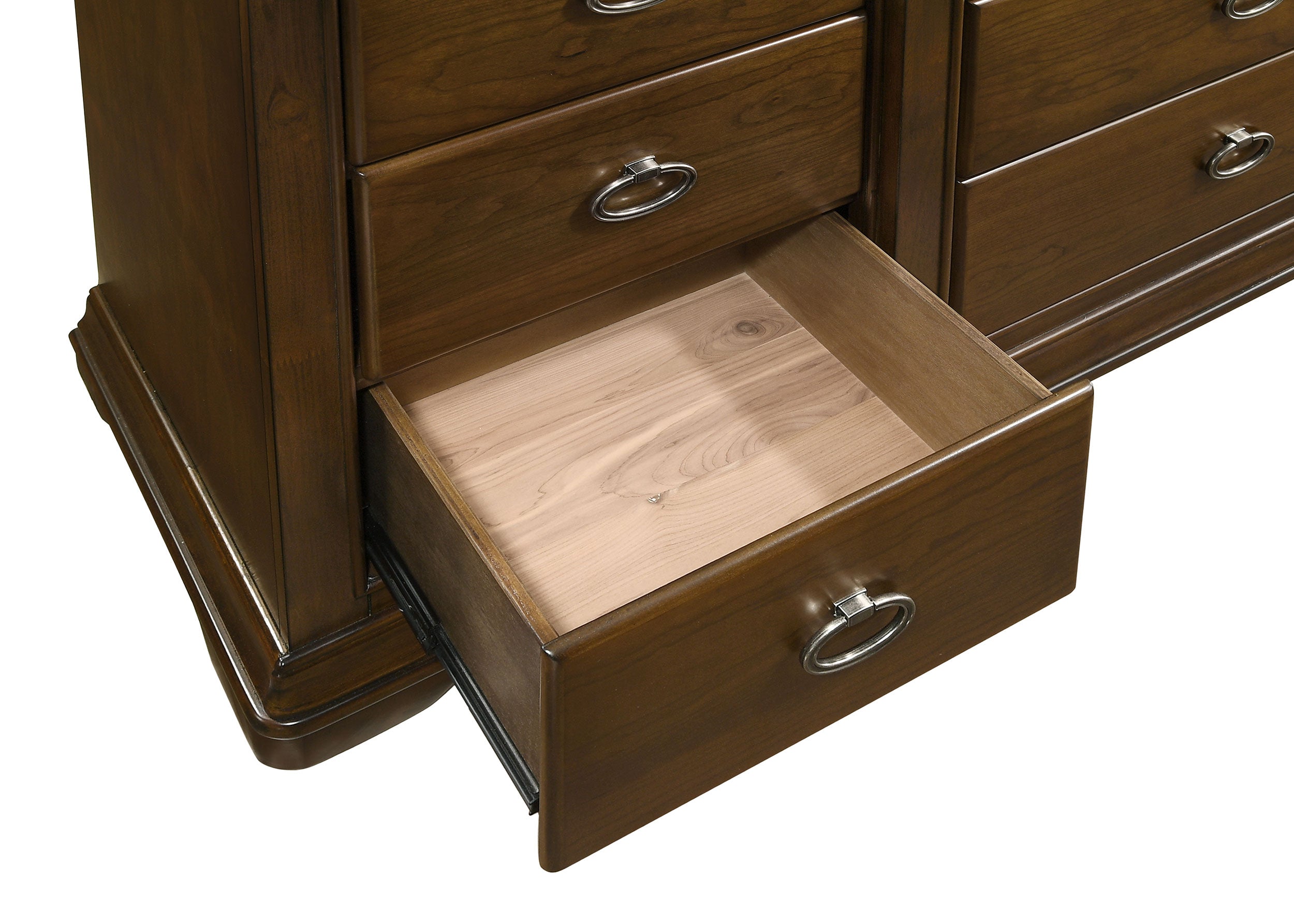 Garland 9-drawer Bedroom Dresser with Mirror Brown Cherry — view 12