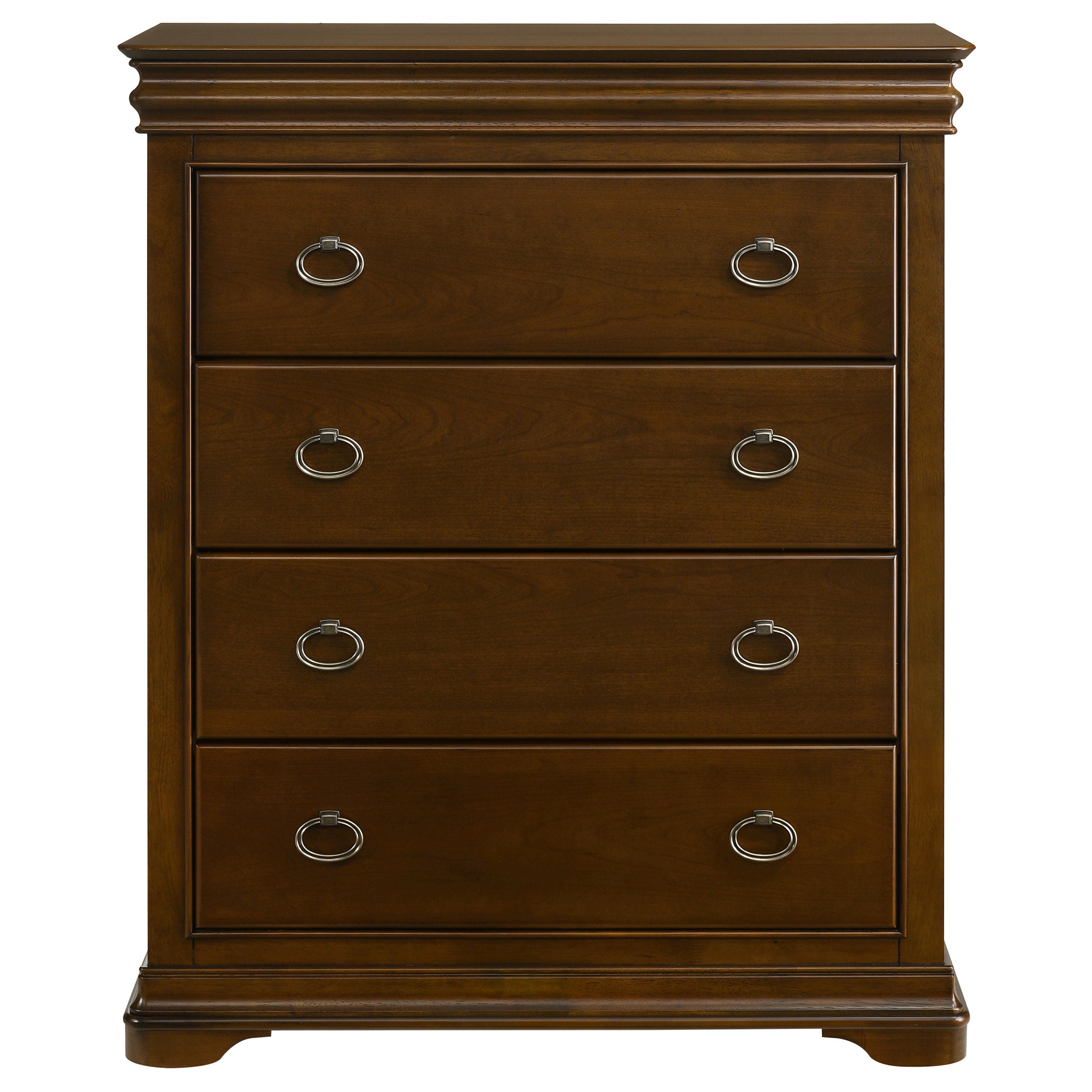 Garland 4-drawer Bedroom Chest of Drawers Brown Cherry — view 3