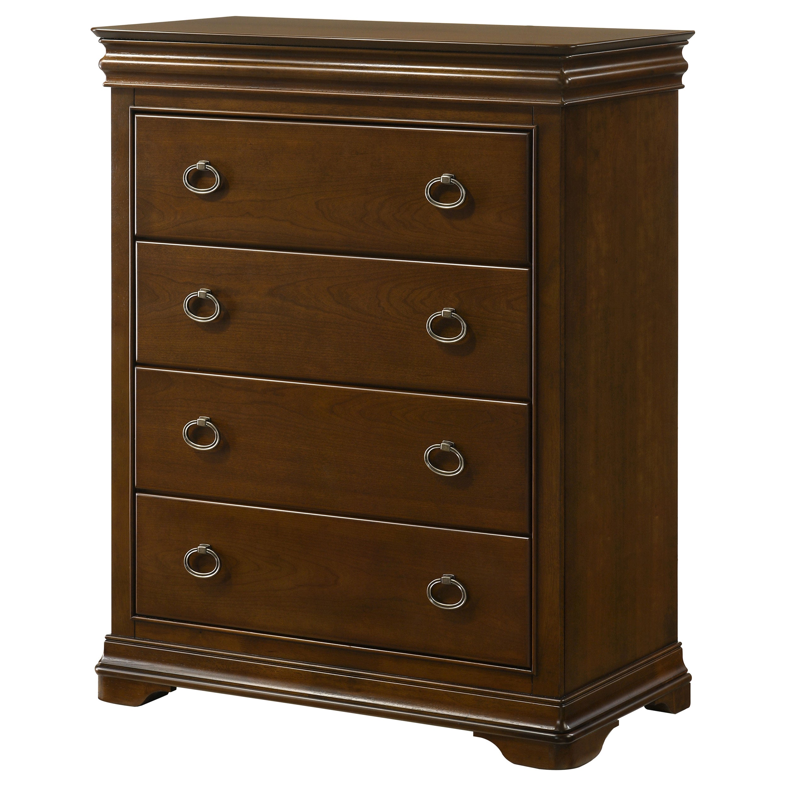 Garland 4-drawer Bedroom Chest of Drawers Brown Cherry — view 4