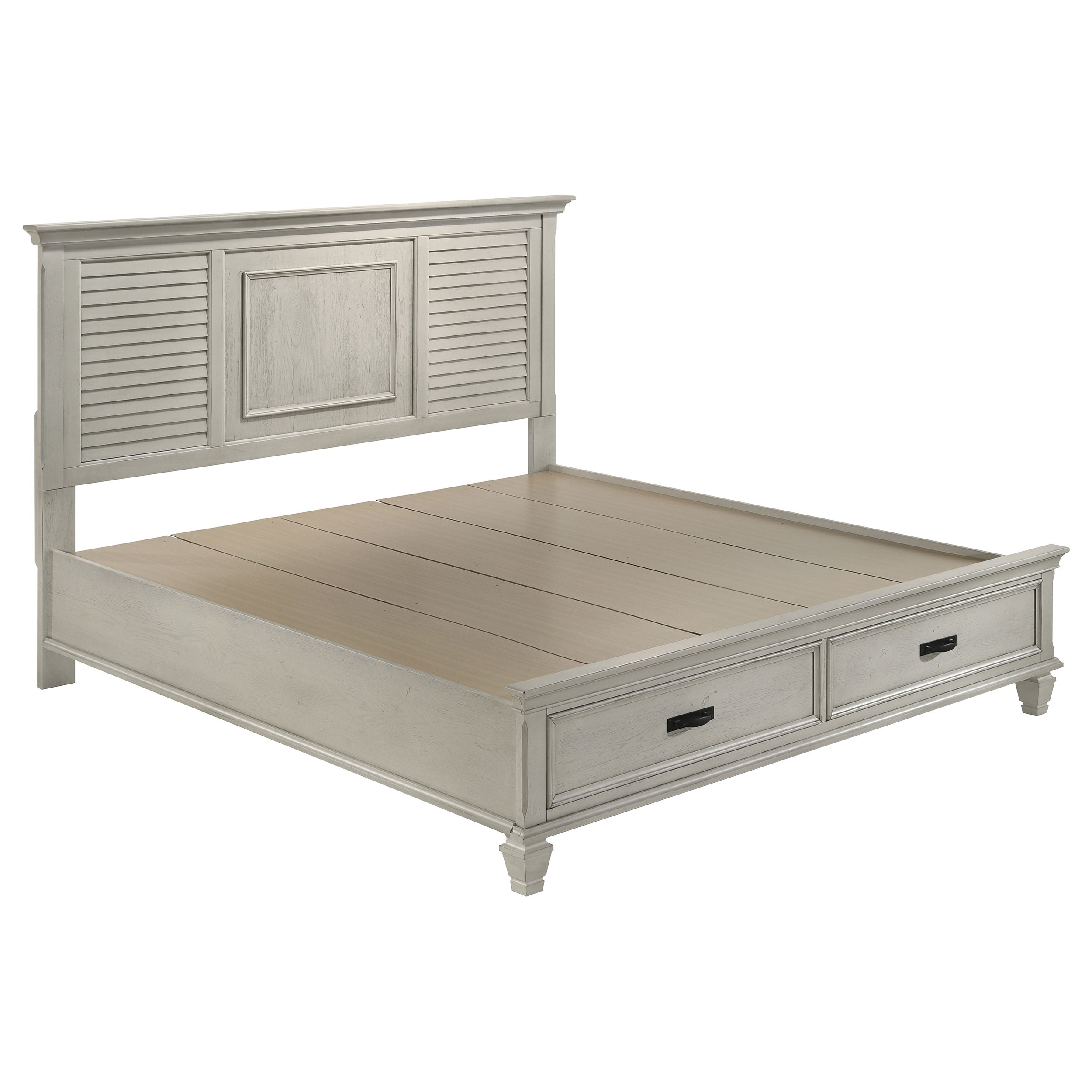 Franco 5-piece Eastern King Bedroom Set Distressed White — view 3