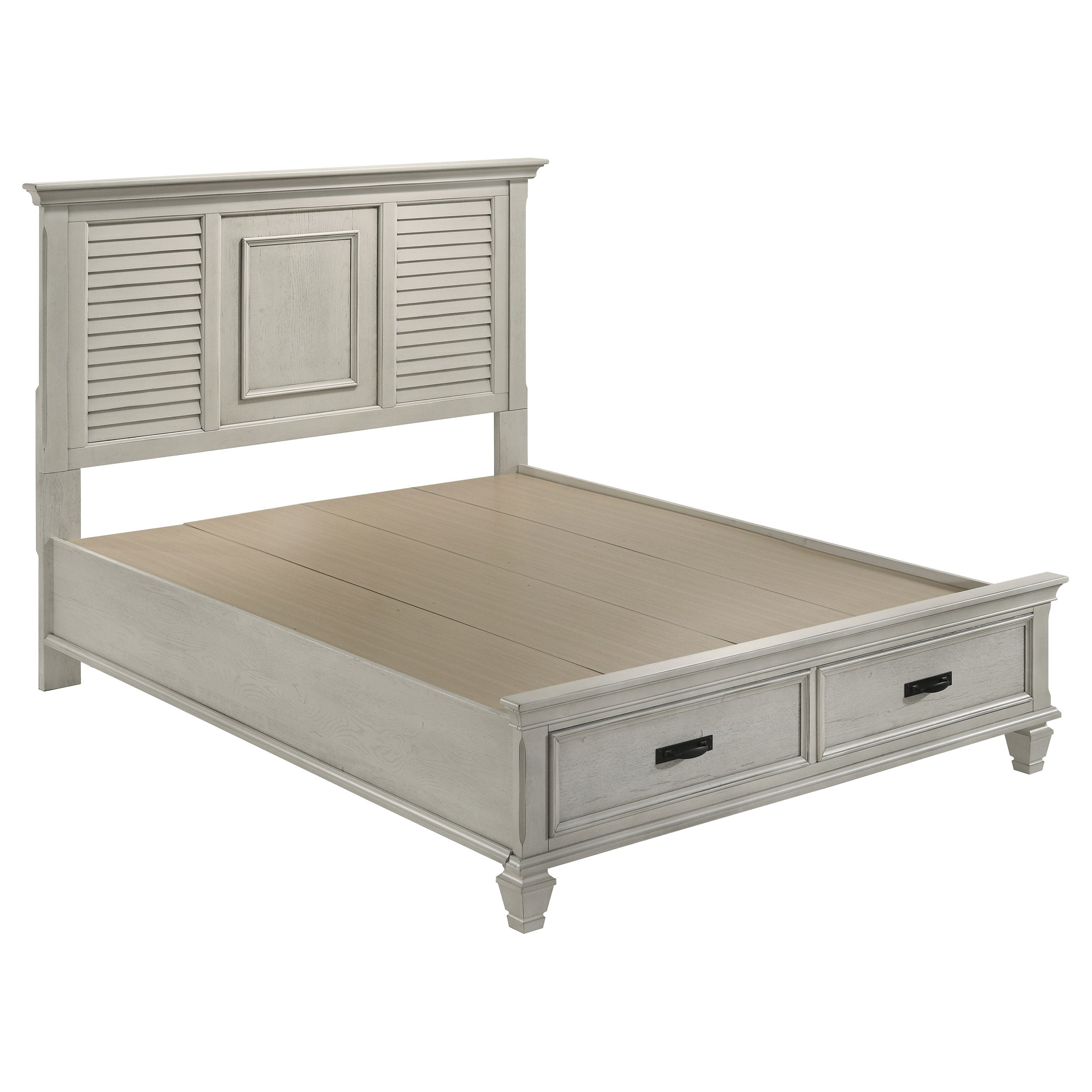 Franco 4-piece Queen Bedroom Set Distressed White — view 3