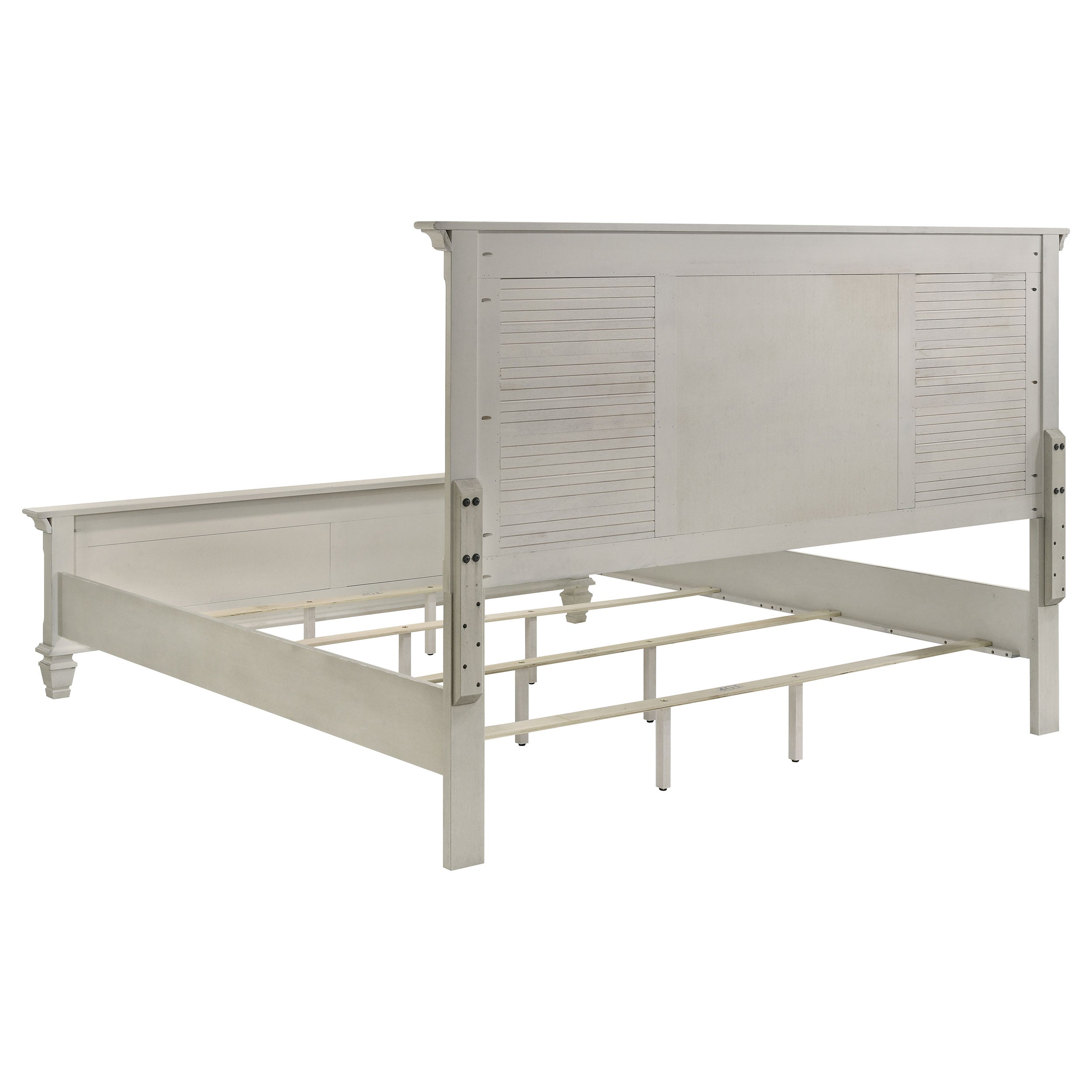 Franco 5-piece Eastern King Bedroom Set Distressed White — view 4