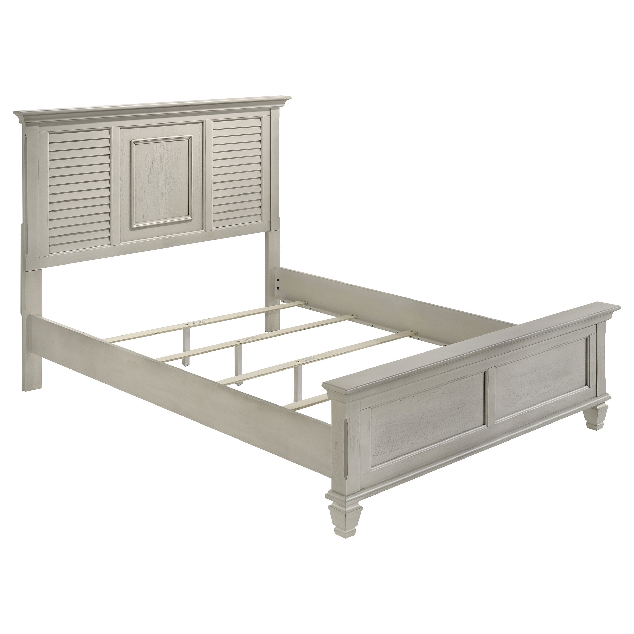 Franco 4-piece Queen Bedroom Set Distressed White — view 3