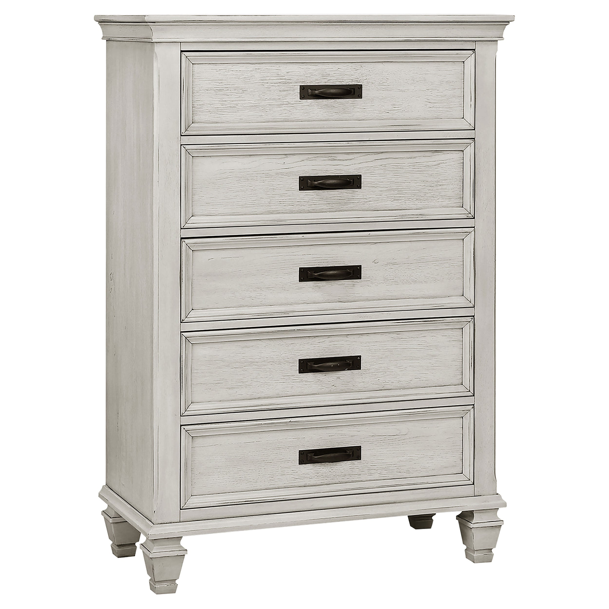 Franco 5-piece Queen Bedroom Set Distressed White — view 8