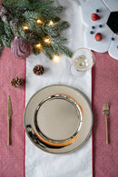 Plastic Charger Plate (Set of 8) - Silver