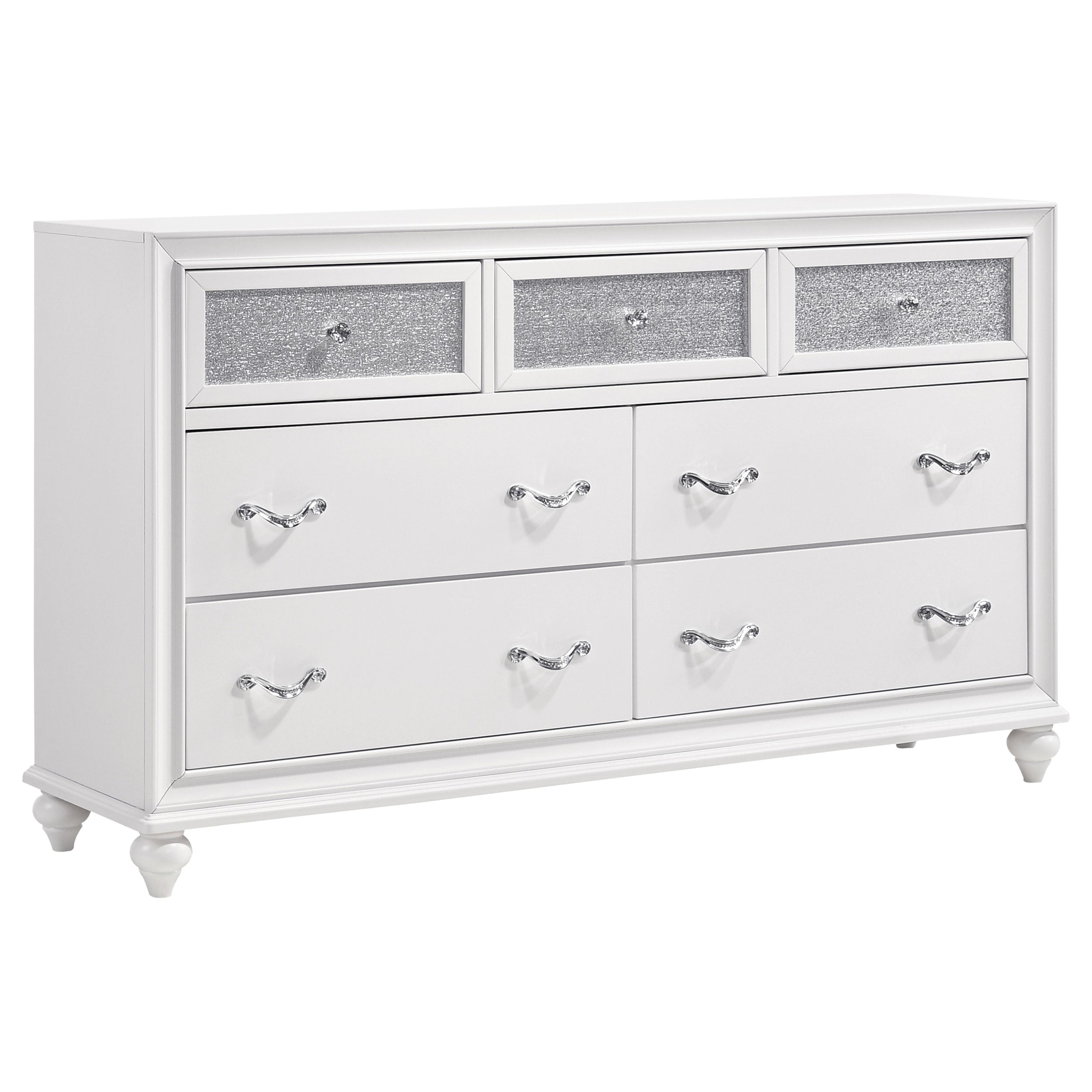 Barzini 4-piece California King Bedroom Set White — view 9