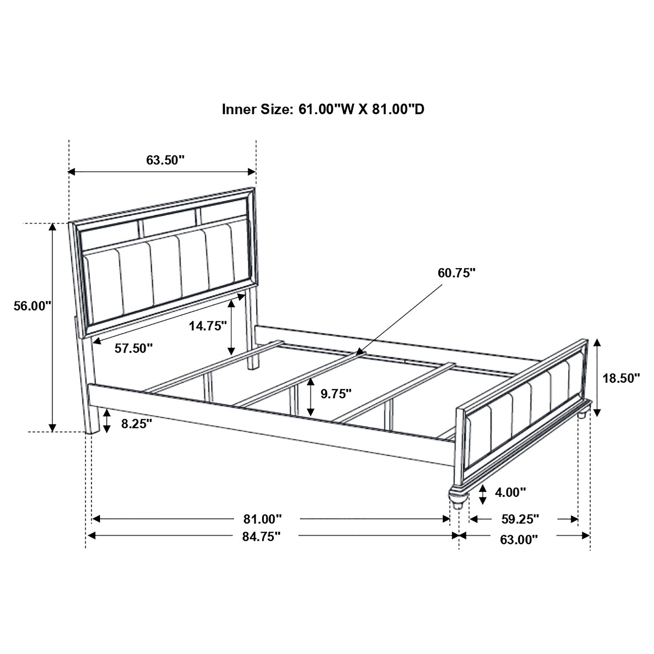 Barzini 4-piece Queen Bedroom Set White — view 16