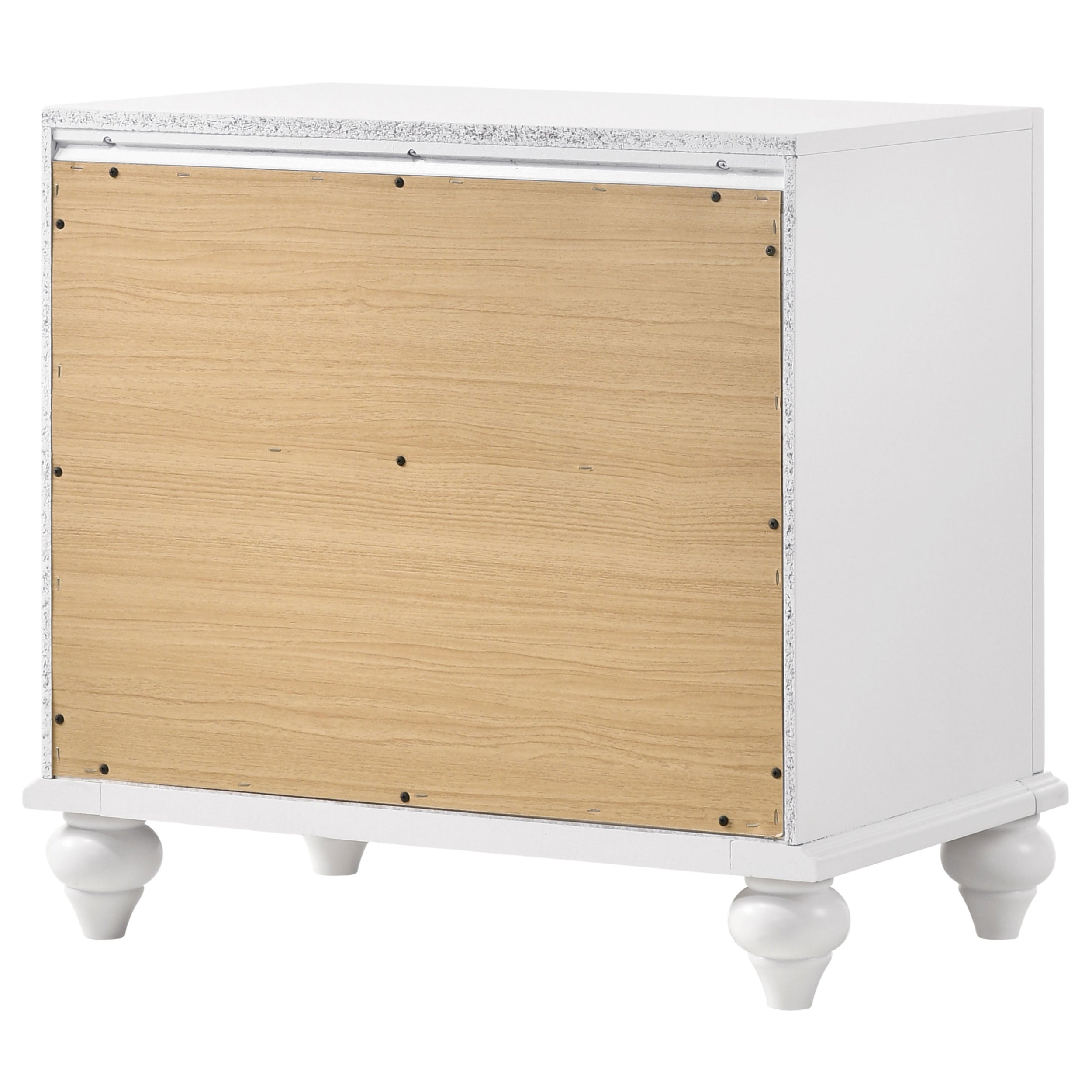 Barzini 2-drawer Nightstand White — view 8
