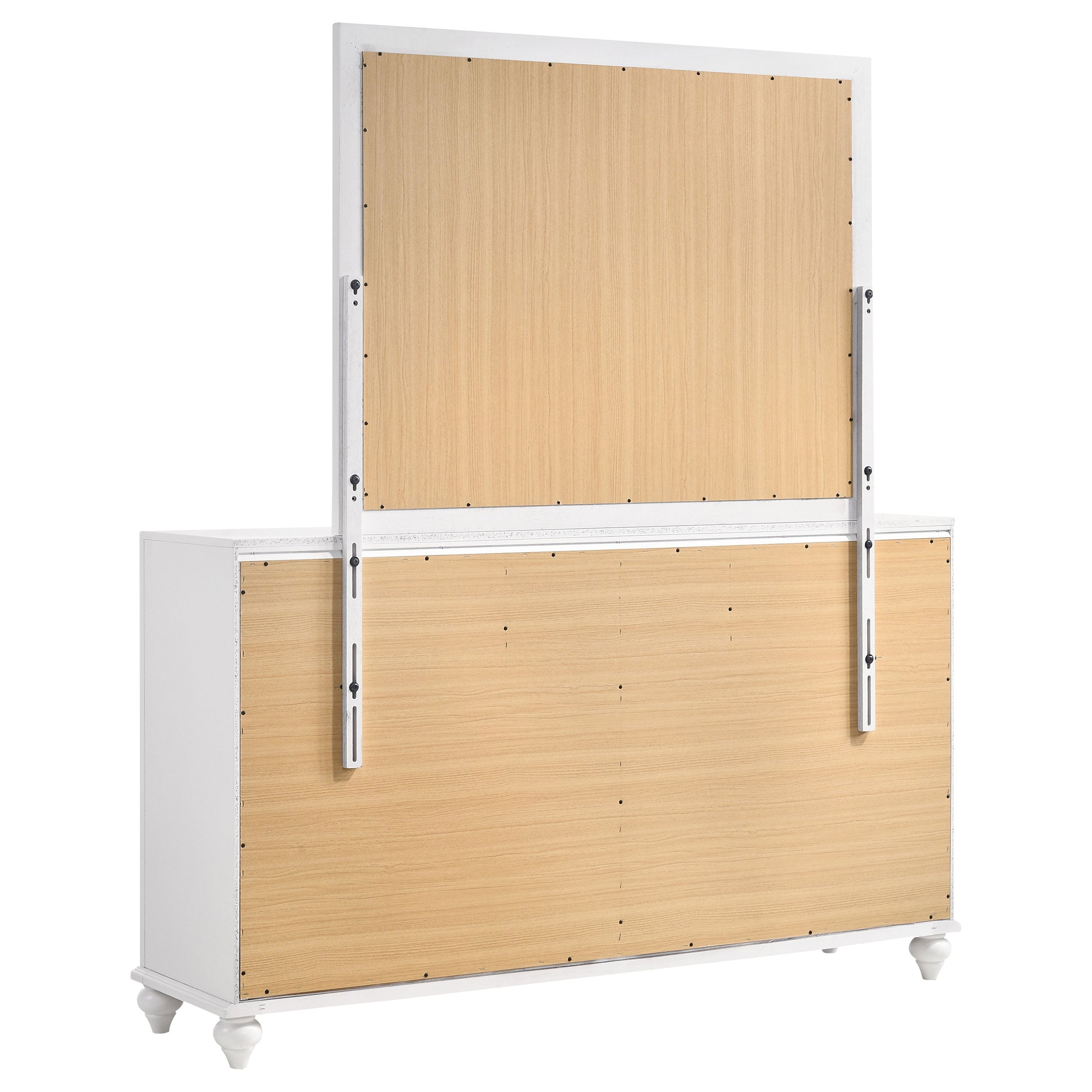 Barzini 7-drawer Dresser with Mirror White — view 6