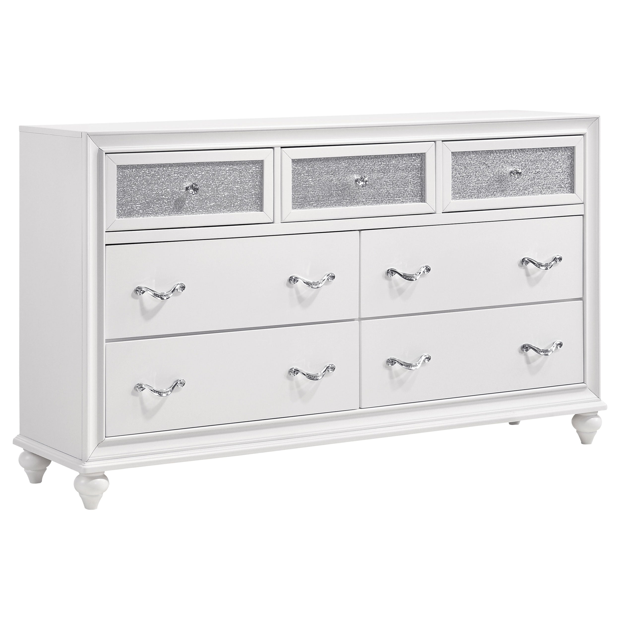 Barzini 7-drawer Dresser White — view 1