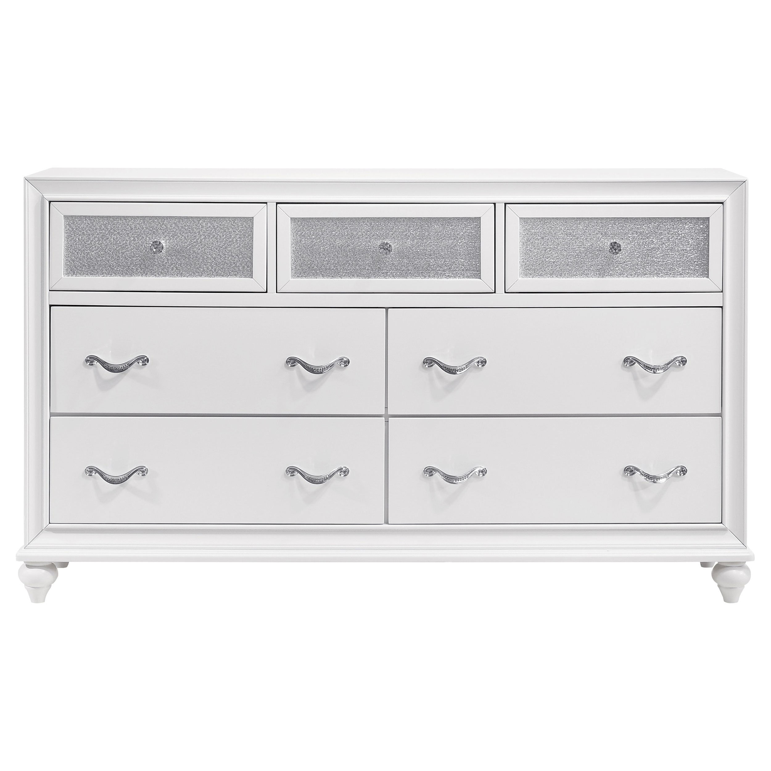 Barzini 7-drawer Dresser White — view 3