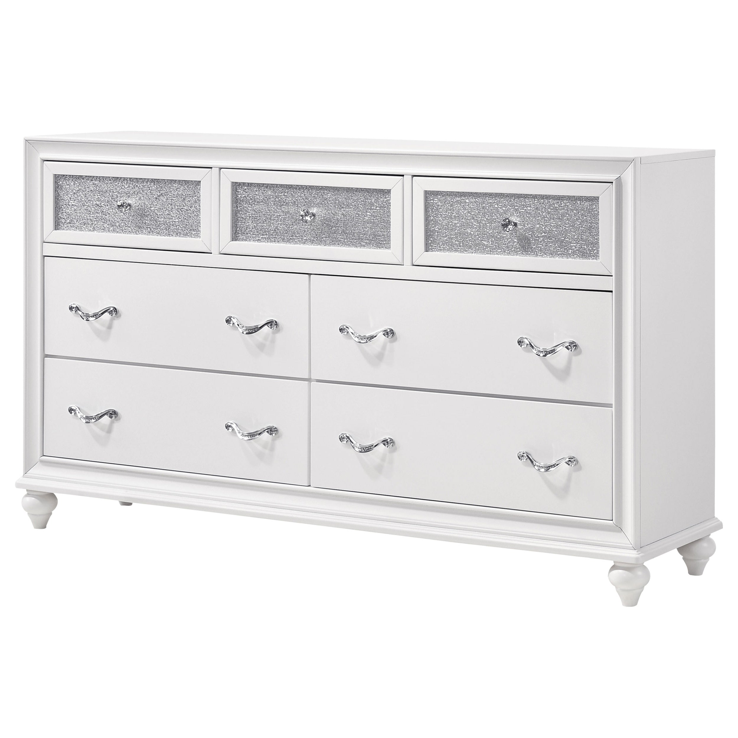 Barzini 7-drawer Dresser White — view 4