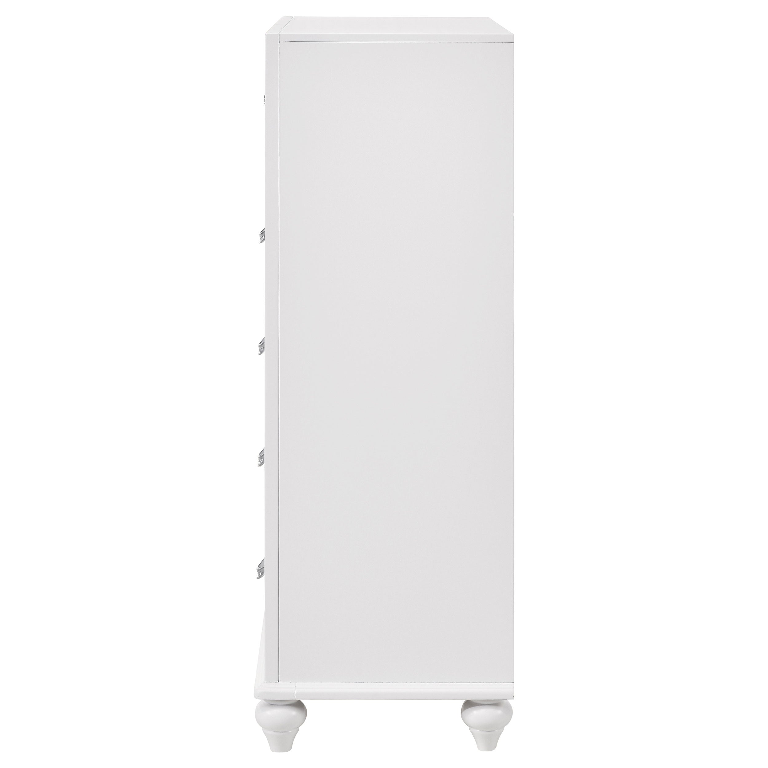Barzini 5-drawer Bedroom Chest White — view 5