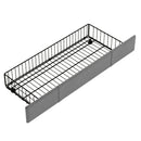 Queen Size Bed Frame with Storage Headboard and Charging Station, Upholstered Platform Bed with 3 Drawers, No Box Spring Needed, Dark Gray