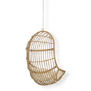 Rustic Hanging Basket Chair With Cushion