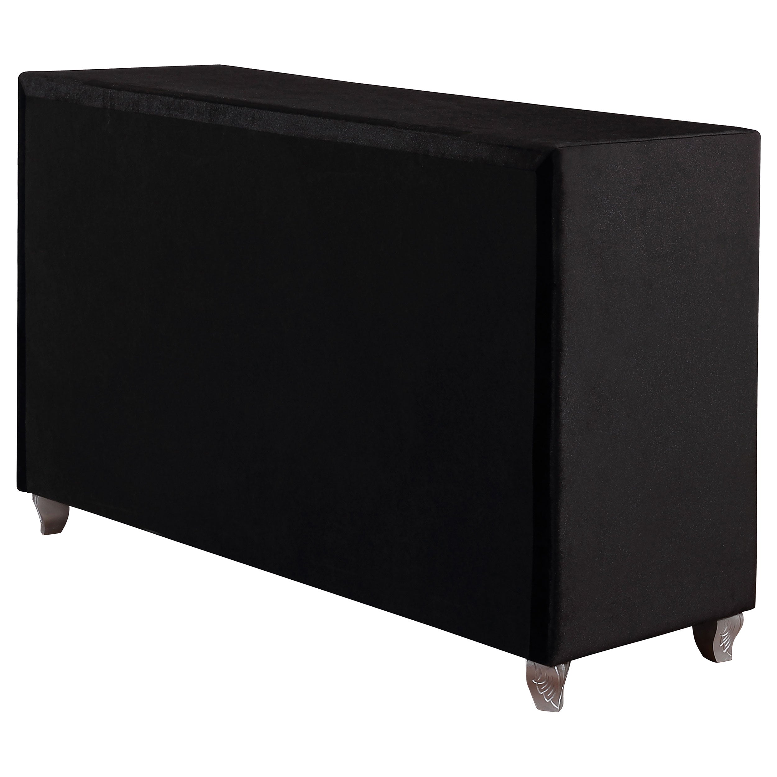 Deanna 7-drawer Upholstered Dresser Black — view 8