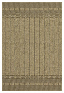 Earth - 5'3" X 7'3" Indoor, Outdoor Area Rug - Jute / Black