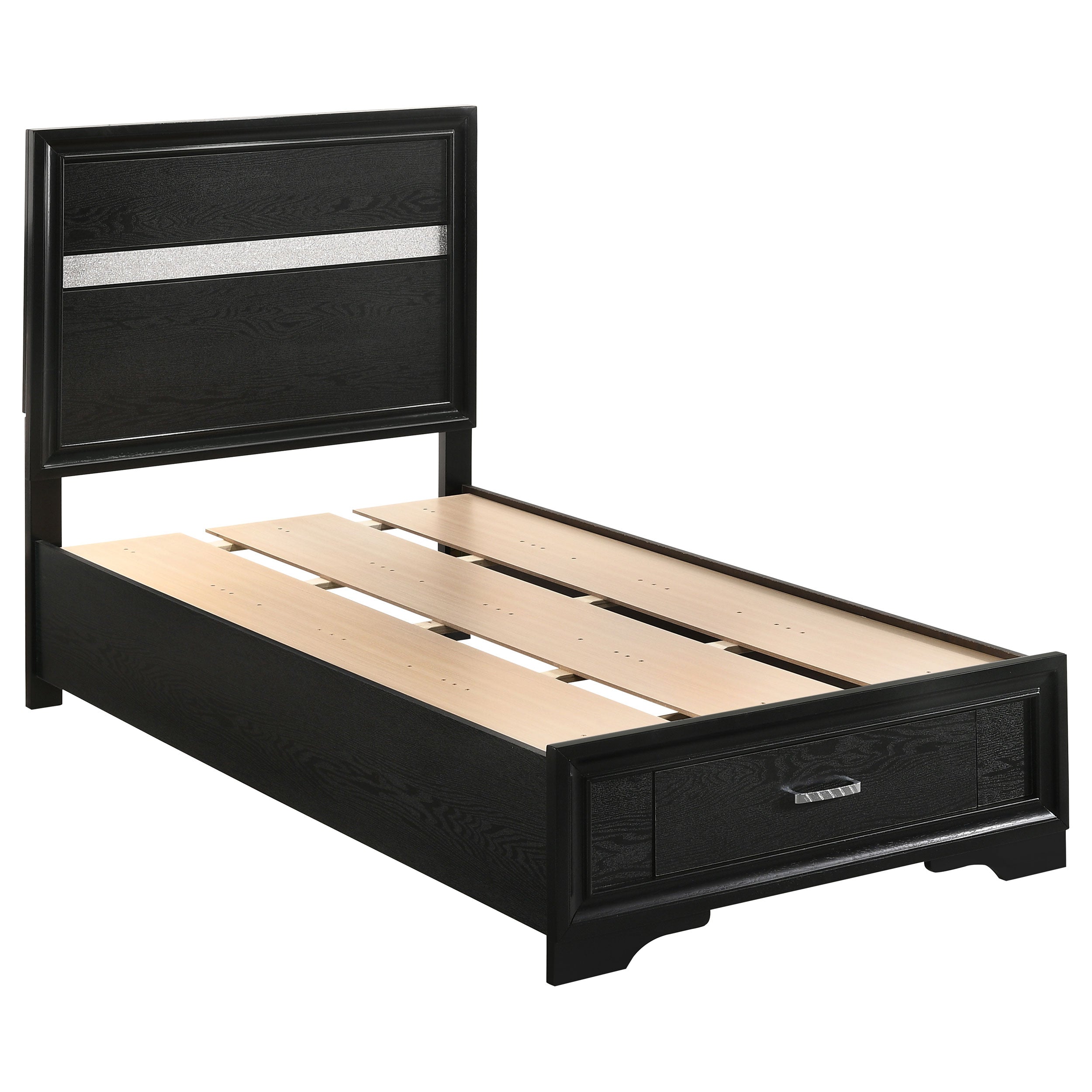 Miranda 4-piece Twin Bedroom Set Black — view 3