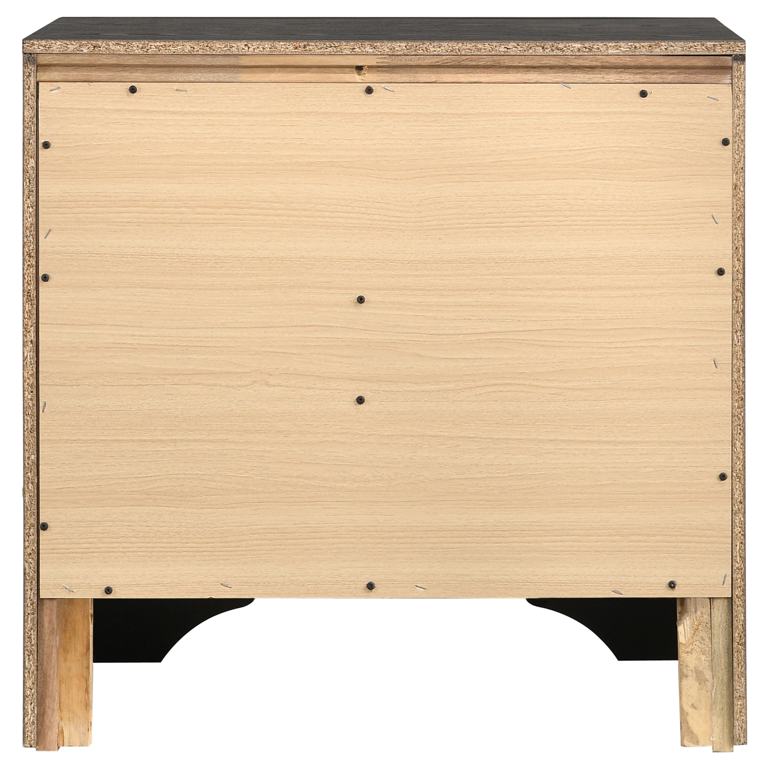 Miranda 3-drawer Nightstand Bedside Table Black — view 7