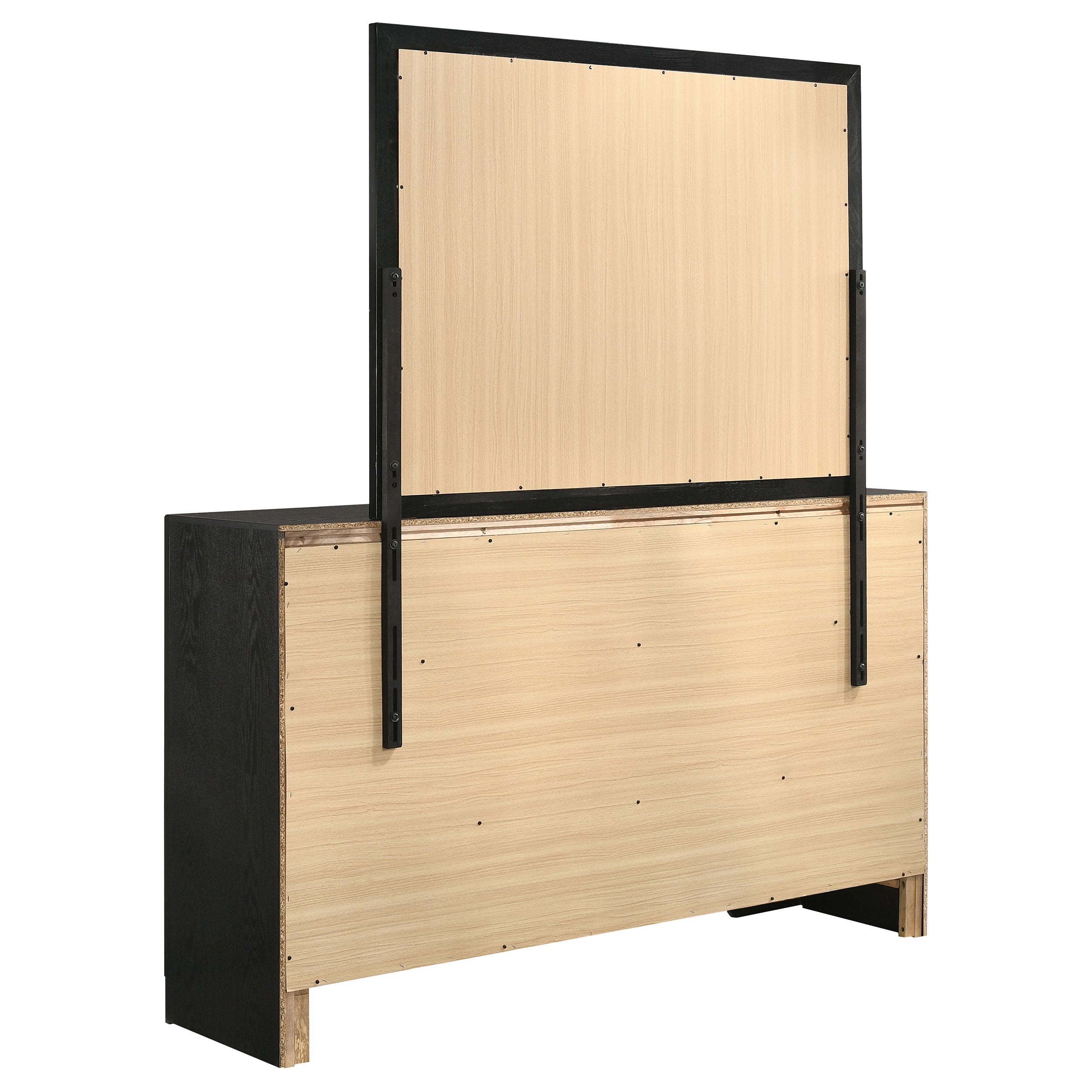 Miranda 7-drawer Dresser with Mirror Black — view 6