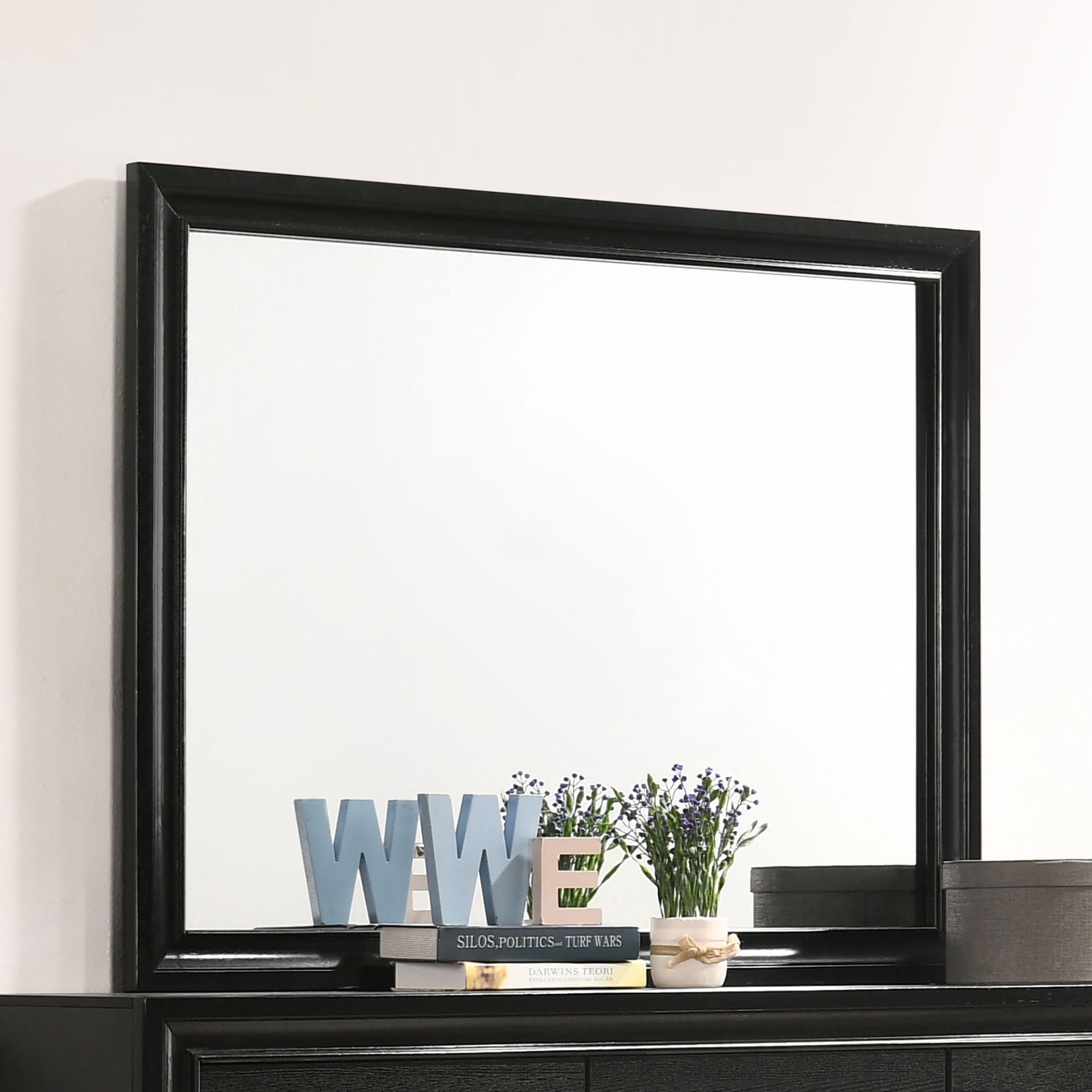 Miranda Dresser Mirror Black — view 2