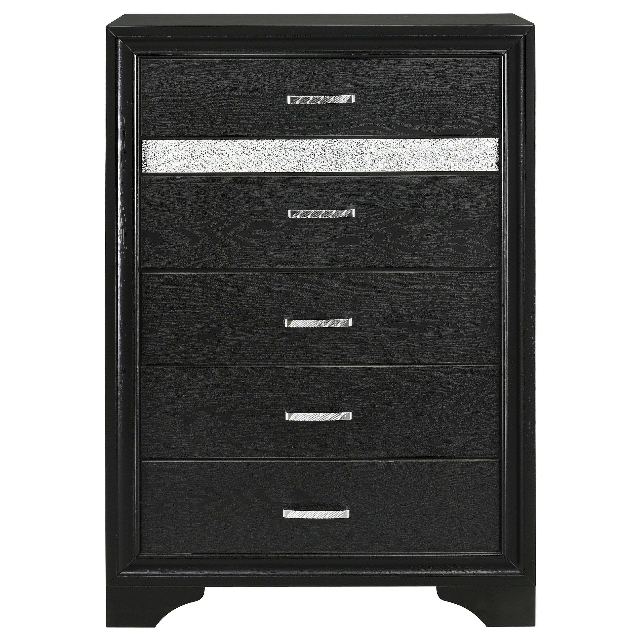 Miranda 6-drawer Bedroom Chest Black — view 3