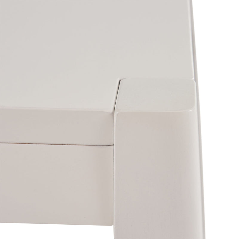 Counter Barstool (Set of 2), Rubber Wood - White