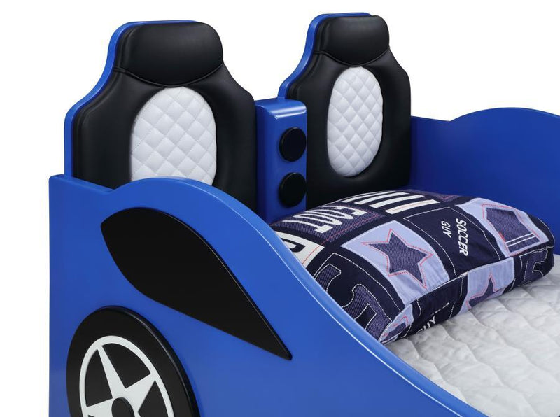 Cruiser - Wood LED Race Car Bed And 7" Mattress