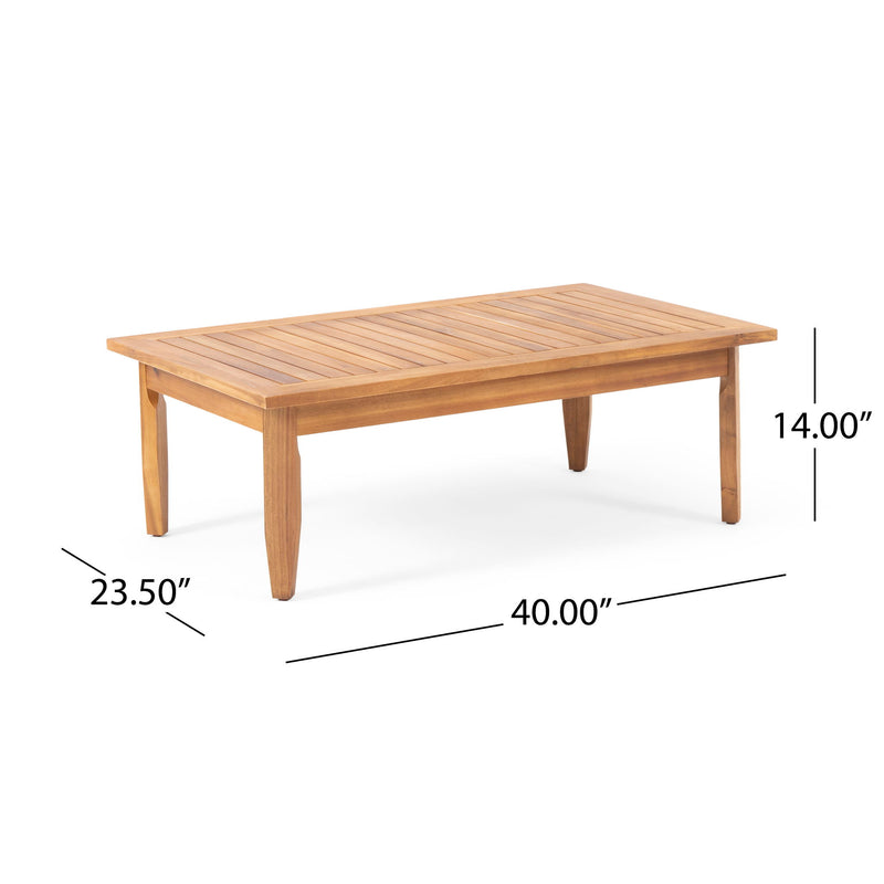 Aston - 2 Piece Wood Outdoor Patio Conversation Seating Set With Cushions